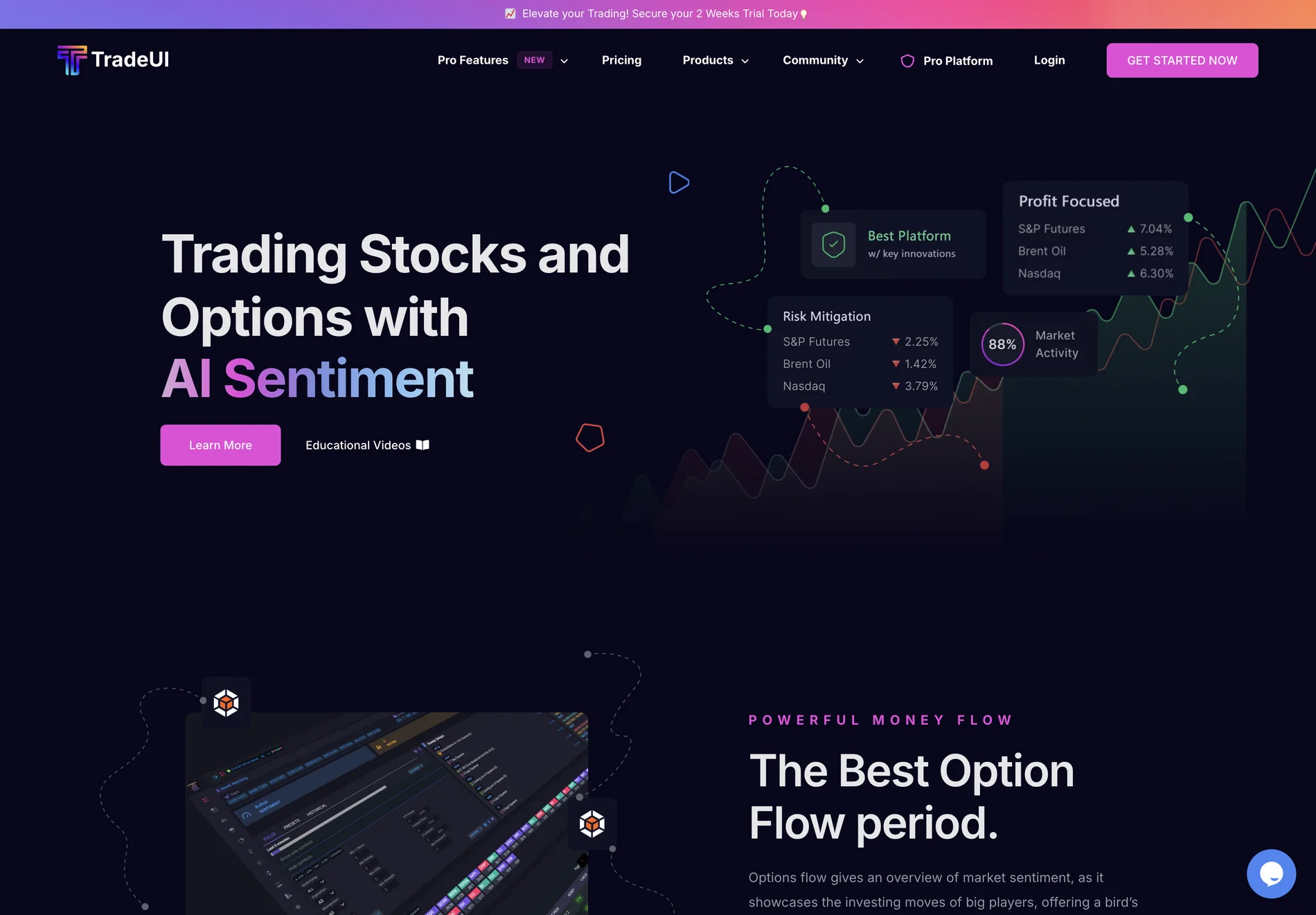 TradeUI: AI-Powered Trading Platform for Informed Decisions