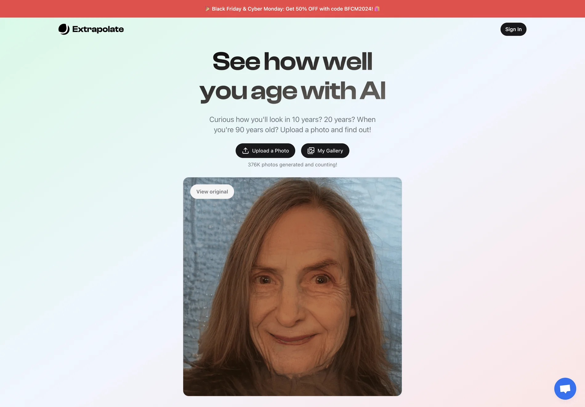 Extrapolate - Transform Your Face with Artificial Intelligence