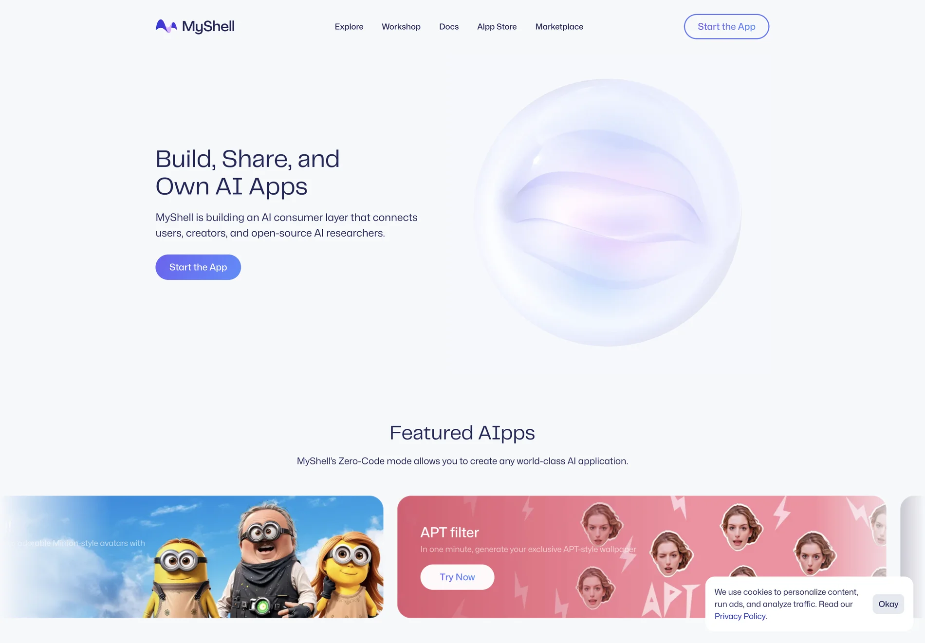 MyShell AI: Build, Share, and Own AI Applications with Ease