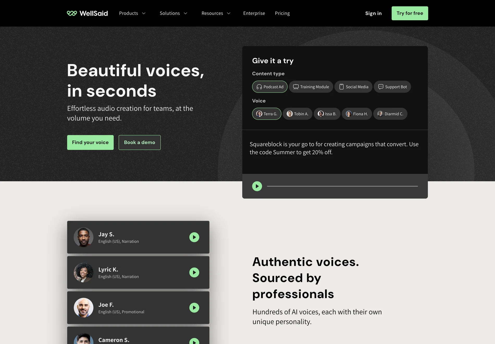 WellSaid Labs: Elevate Your Audio Content with AI Voice Generation