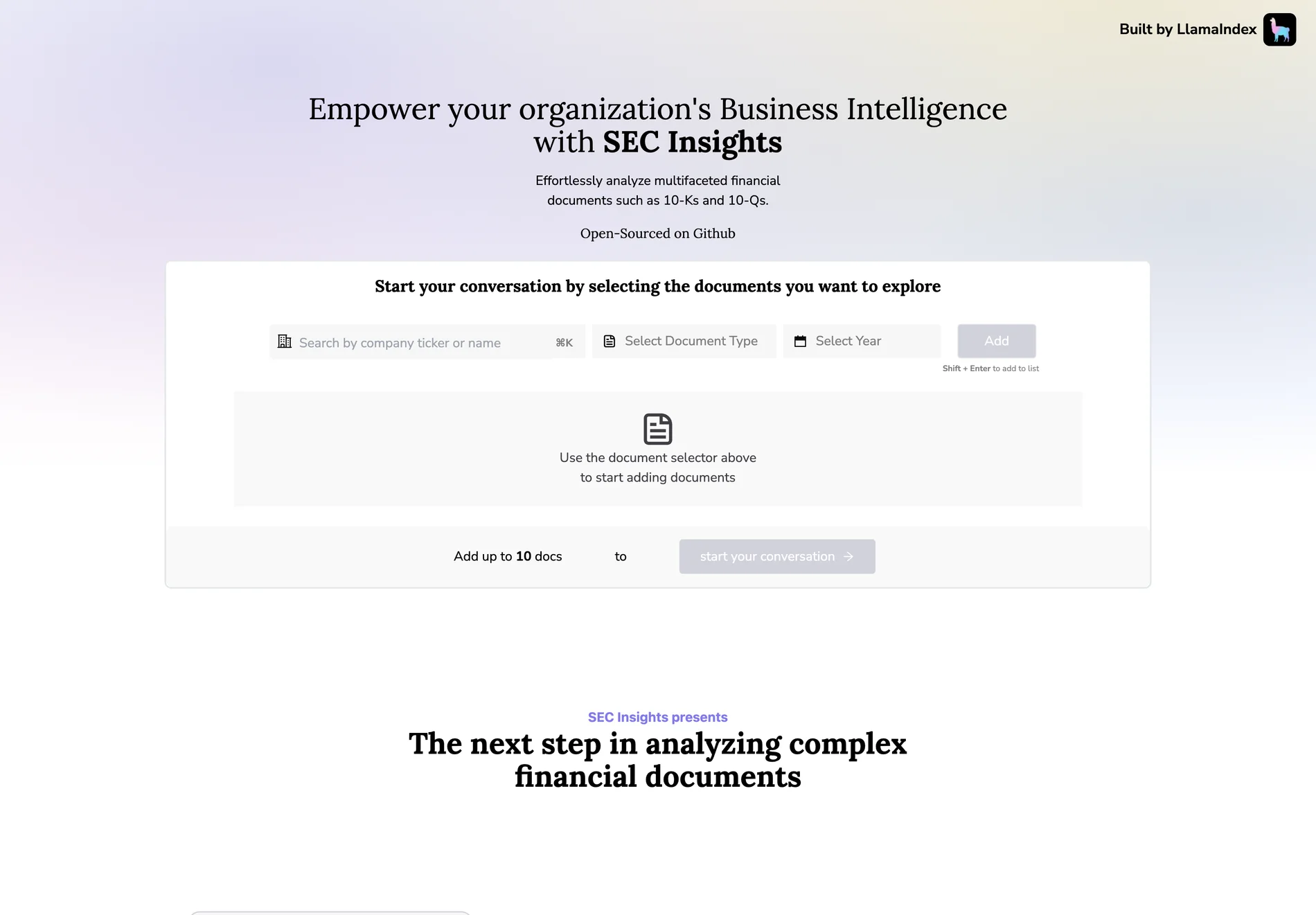 SEC Insights: AI-Powered Financial Analysis for Business Intelligence