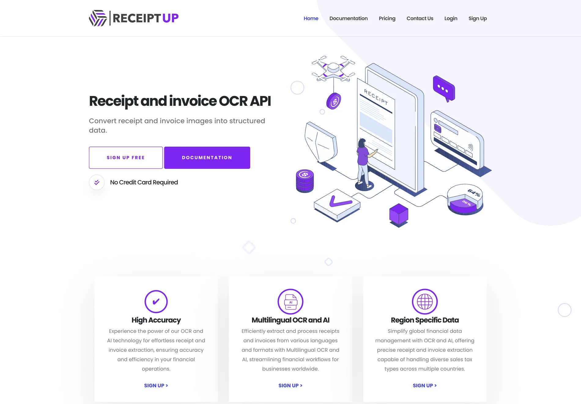 ReceiptUp: AI-Powered Receipt and Invoice OCR API