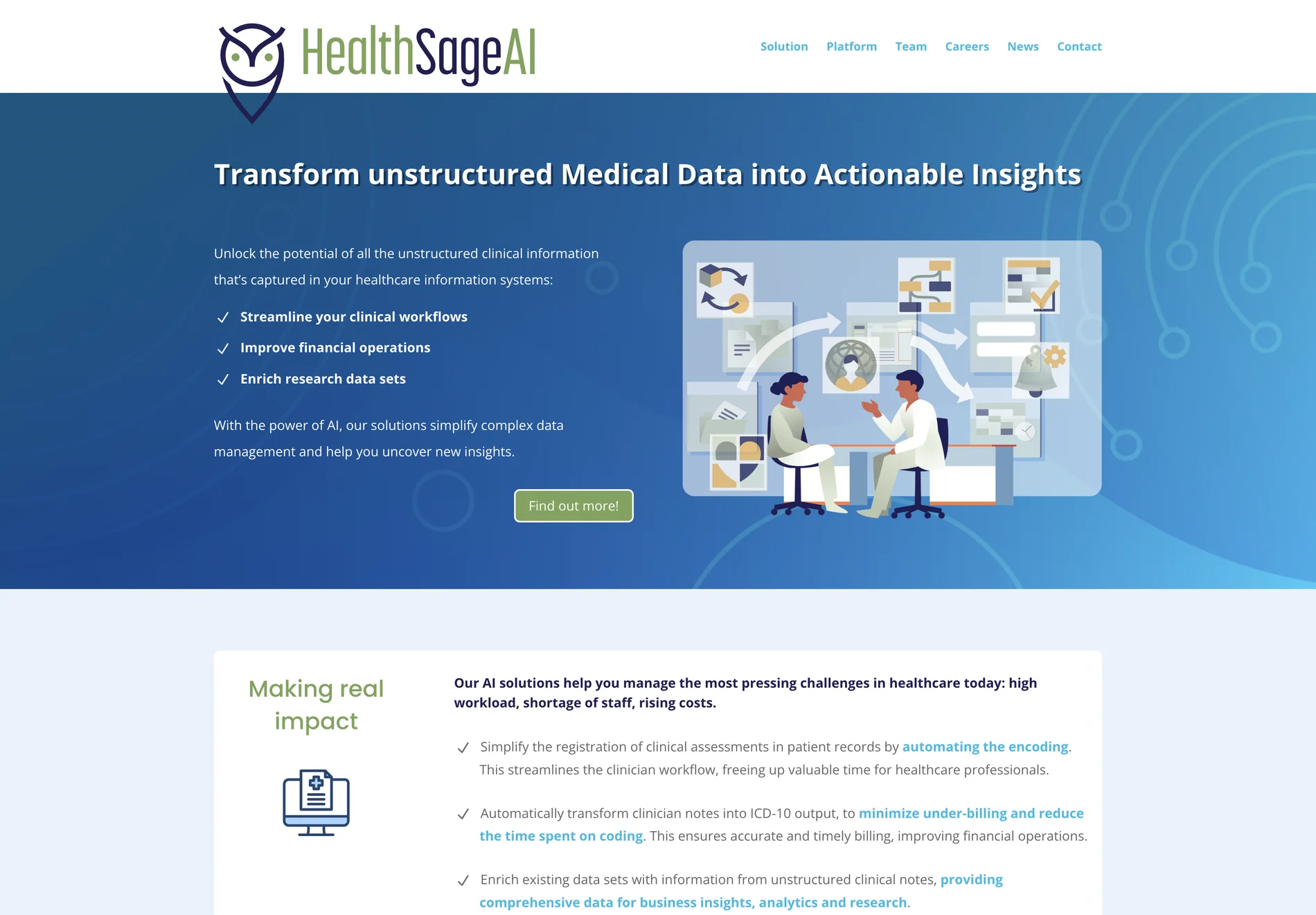 HealthSage AI: Transforming Unstructured Medical Data into Actionable Insights