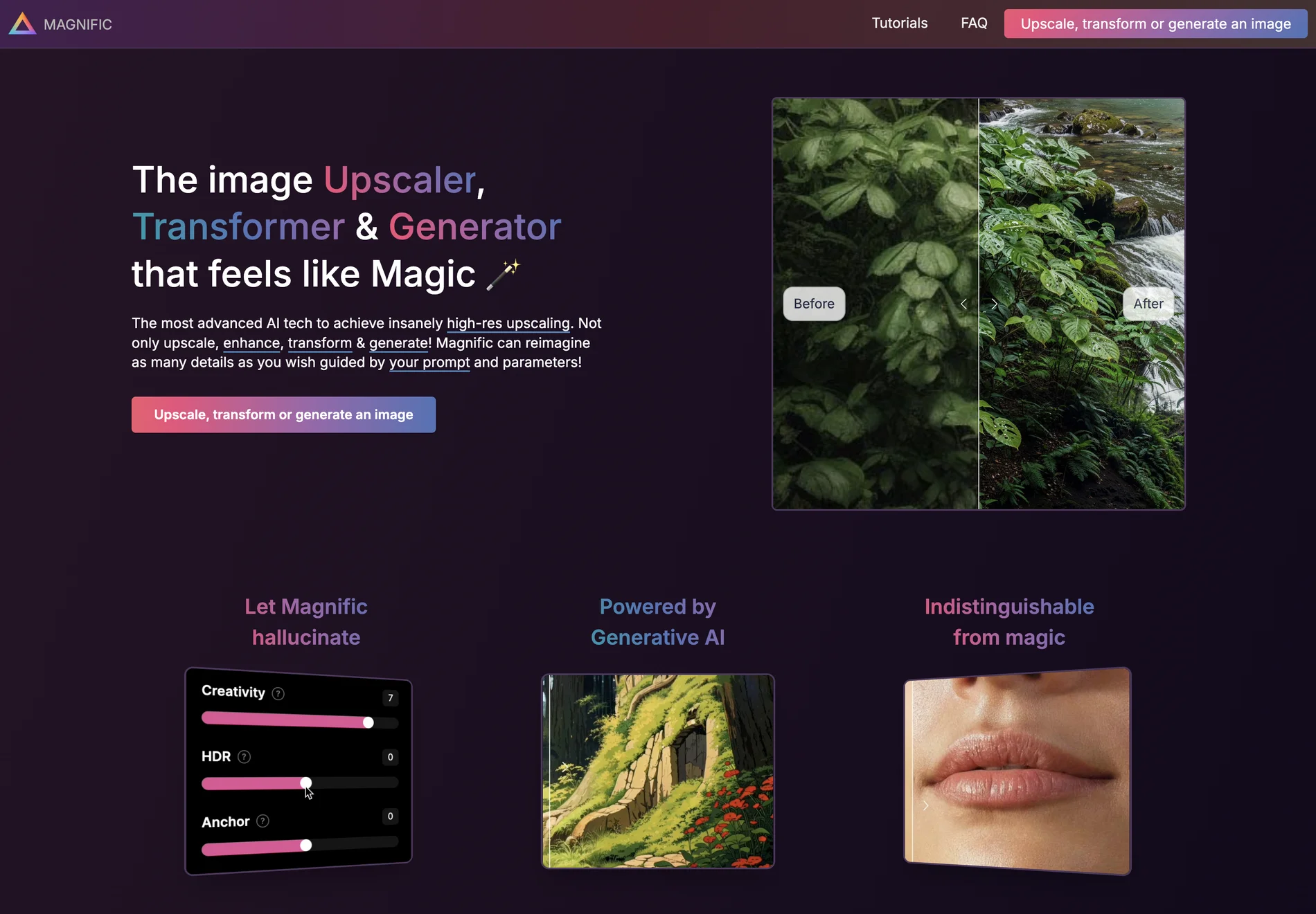 Magnific AI — The Magic Image Upscaler & Enhancer