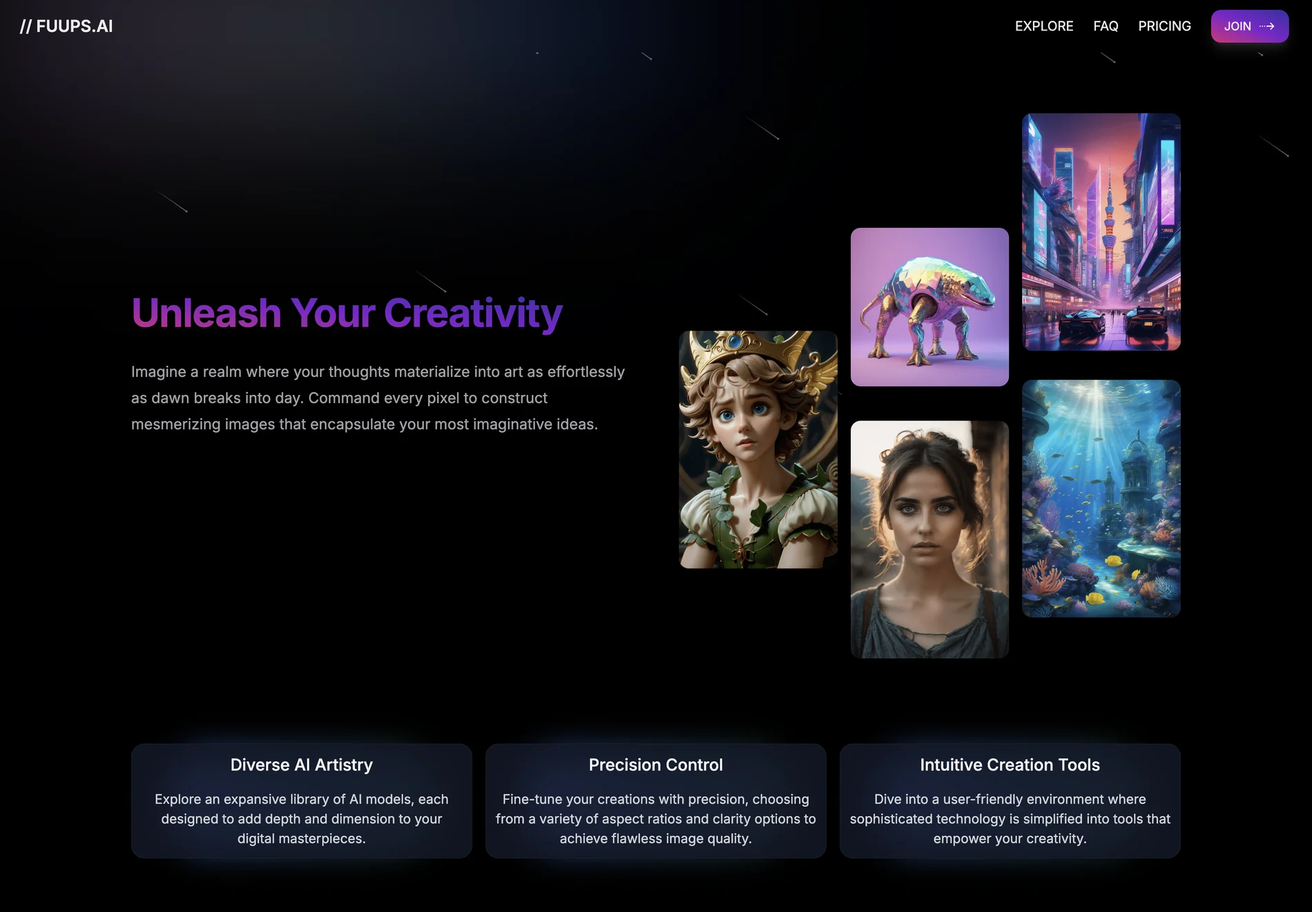 FUUPS.AI - Unleash Your Creativity with AI-Powered Art Generation