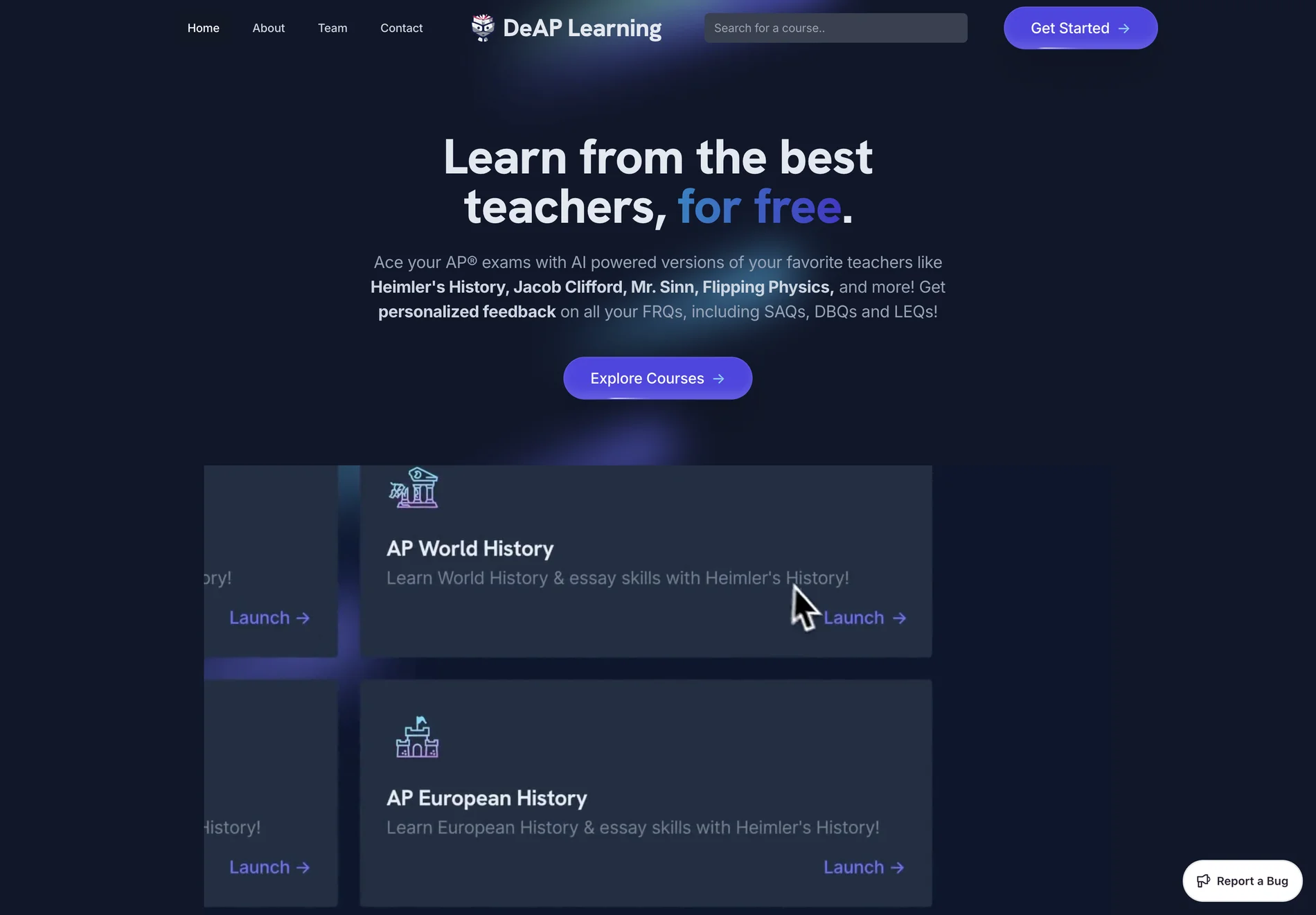 DeAP Learning: AI-Powered AP Exam Prep