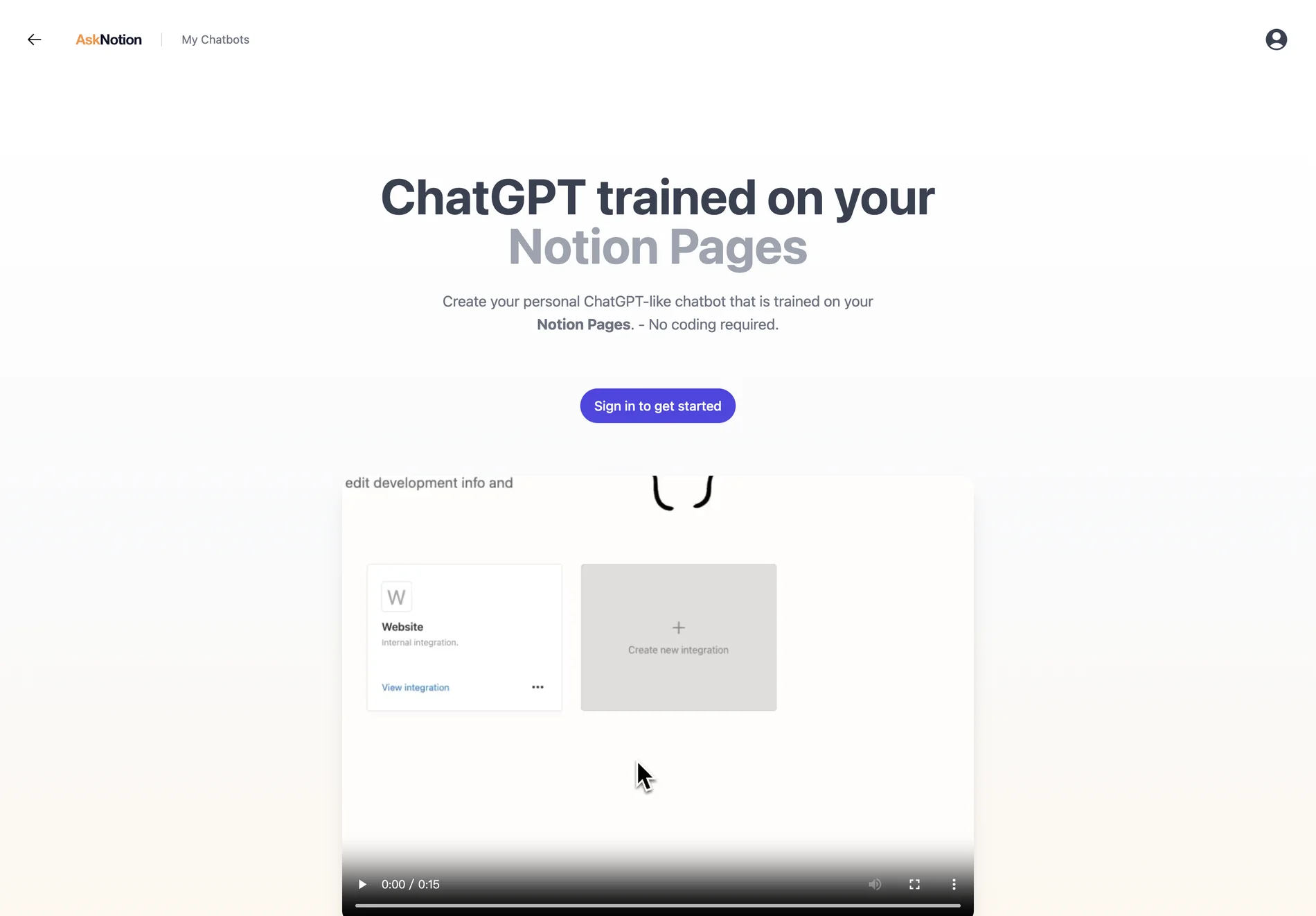 AskNotion: Chat with Your Notion Pages Using AI