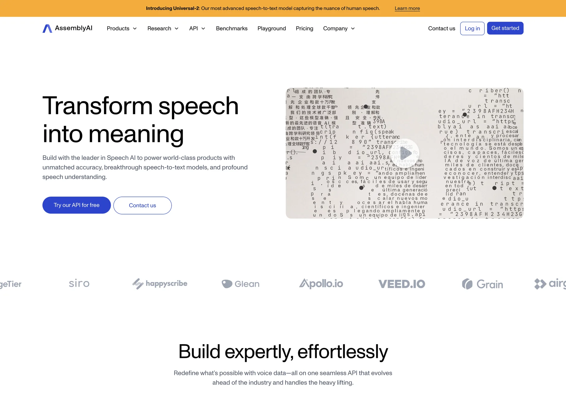 AssemblyAI: AI Models to Transcribe and Understand Speech