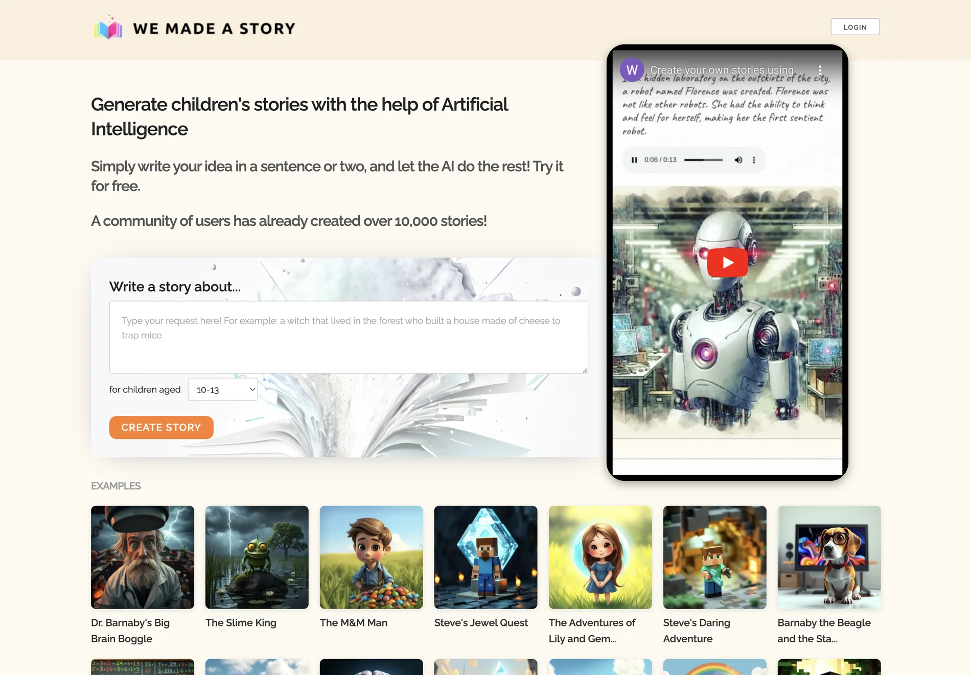 We Made a Story: Create Personalized Children's Stories with AI