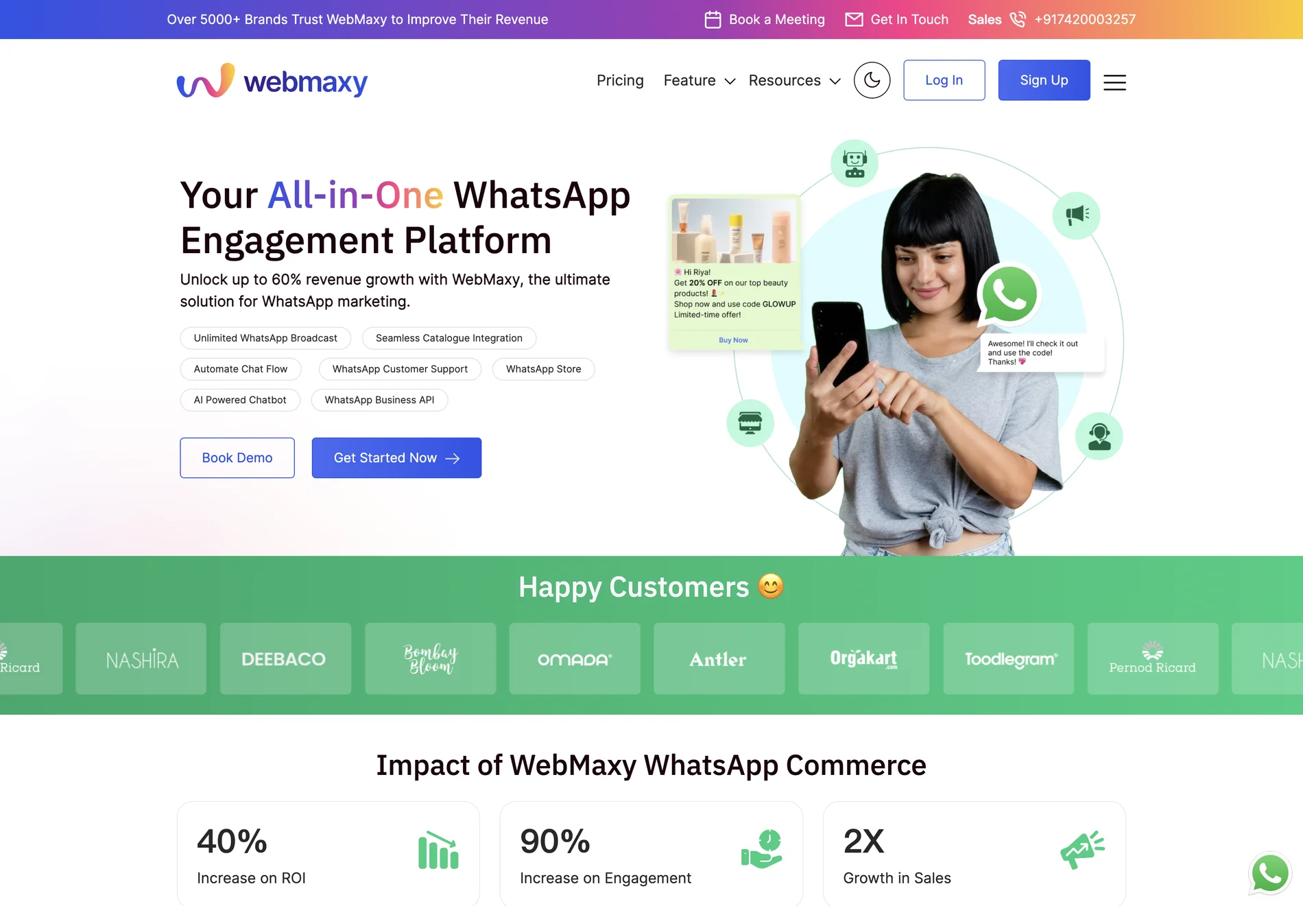 Boost Your Business with WebMaxy's AI-Powered WhatsApp Engagement Platform