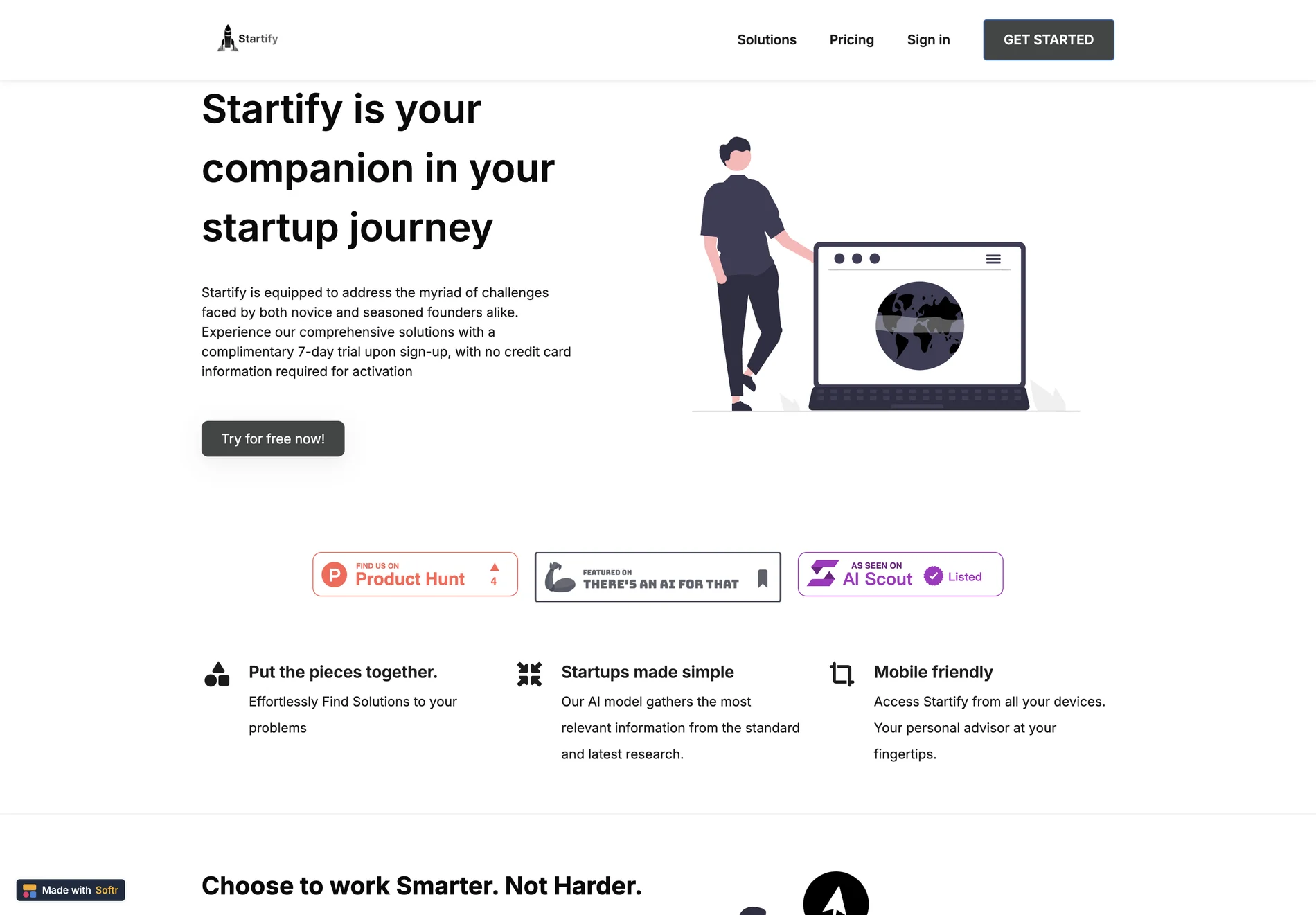 Startify: AI-Powered Startup Companion for Efficient Problem-Solving