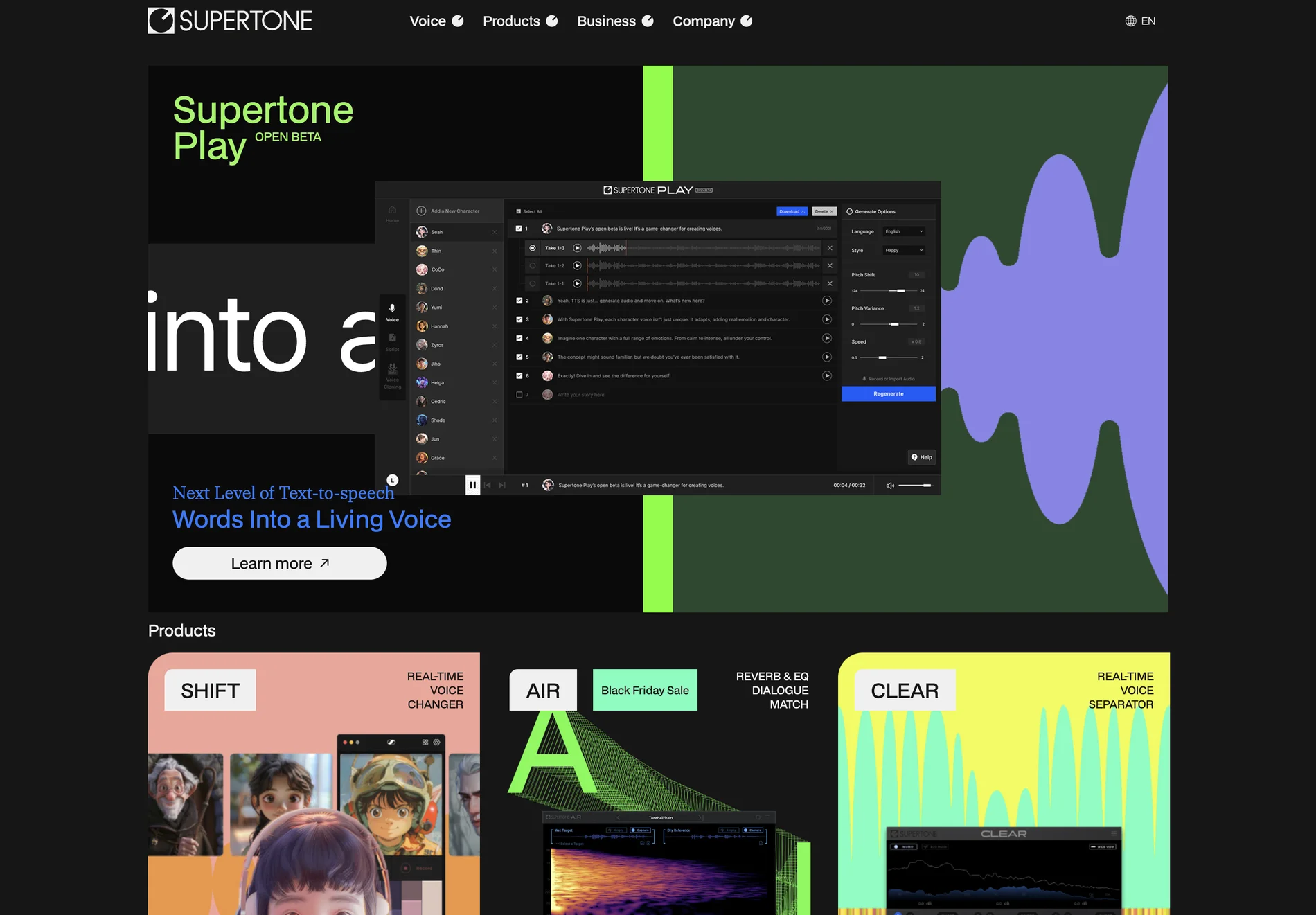 Supertone: Next-Level Voice Technology for Creativity and Communication