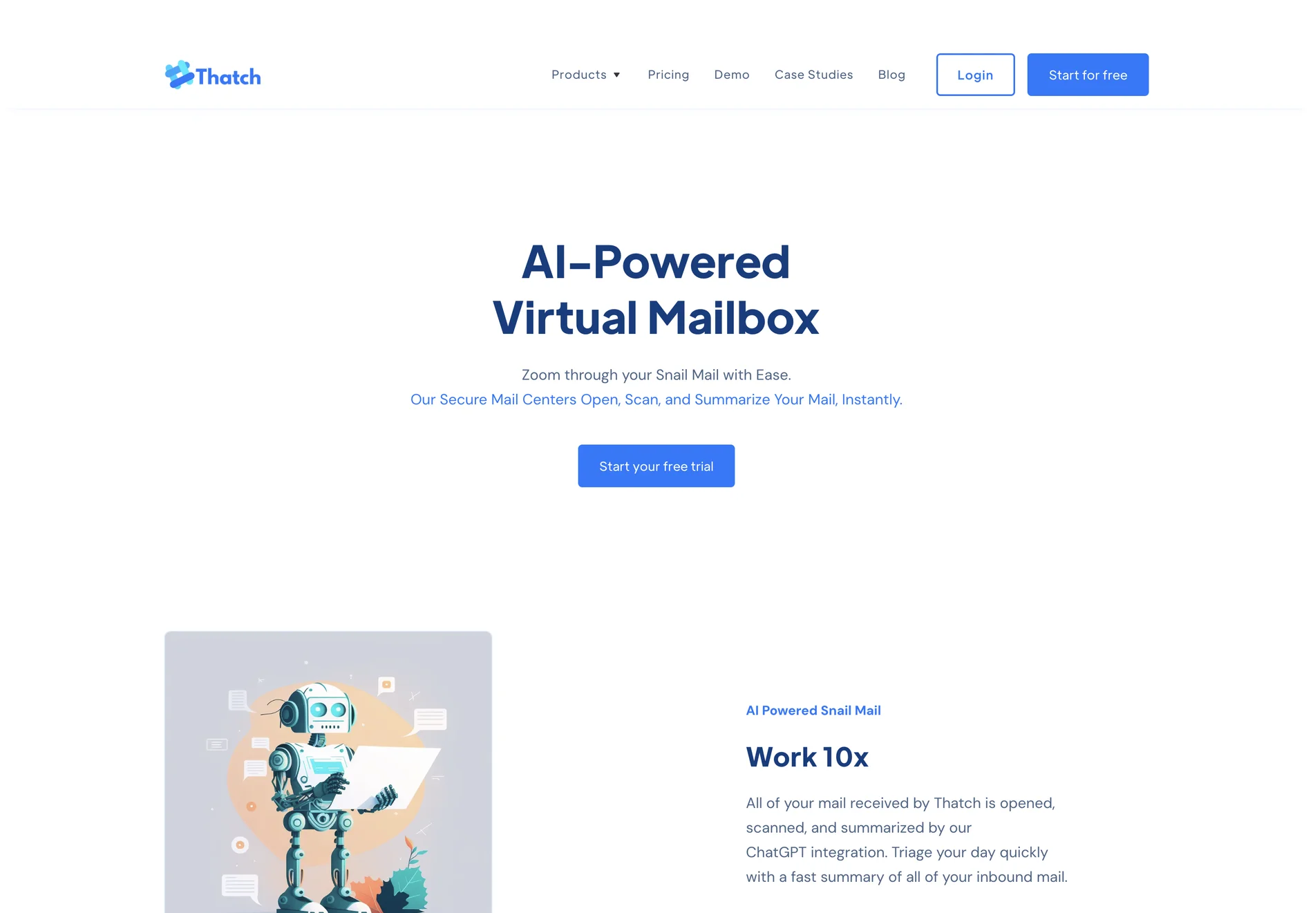 AI-Powered Virtual Mailbox Service - Thatch