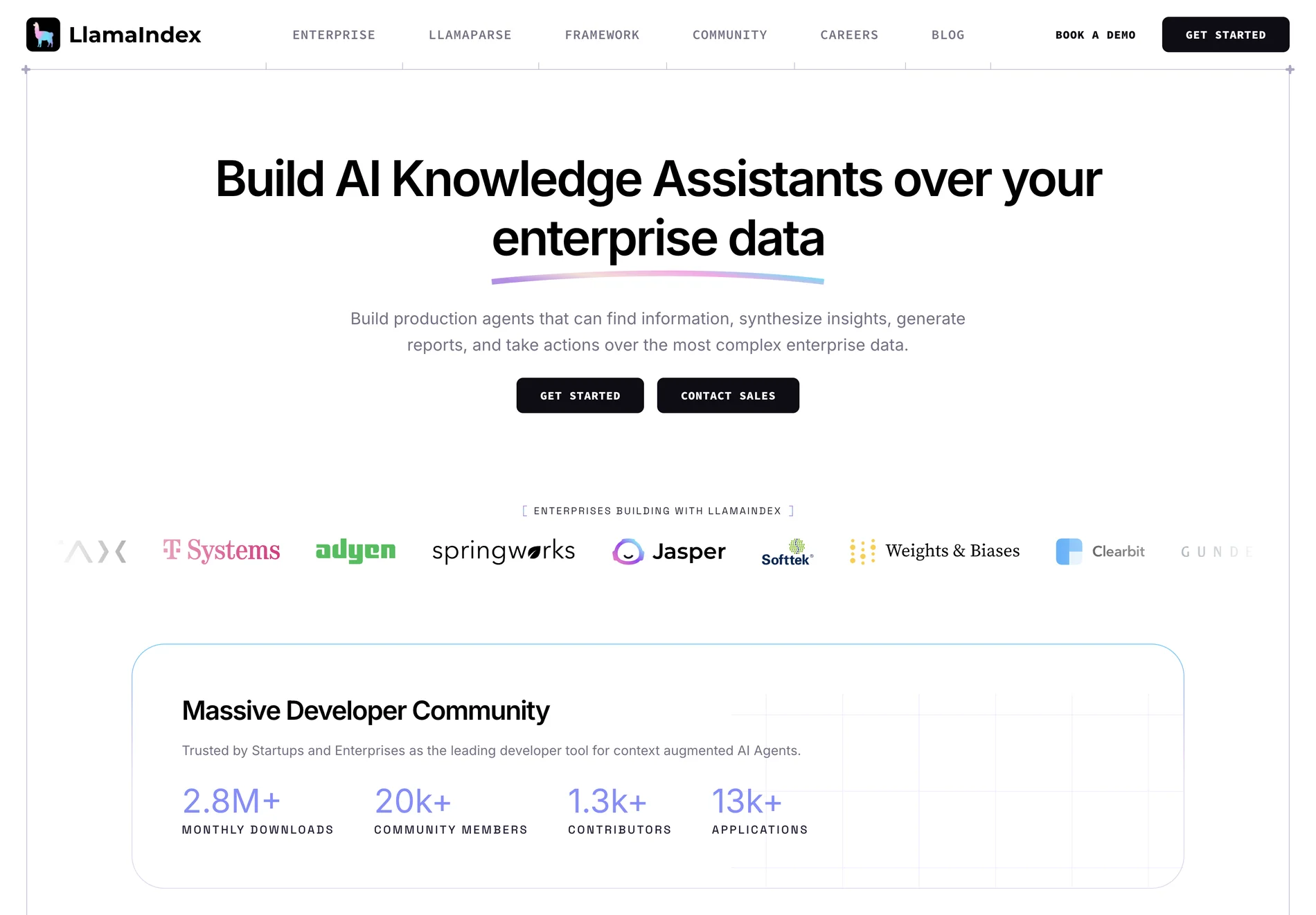 LlamaIndex - Build Knowledge Assistants over Your Enterprise Data