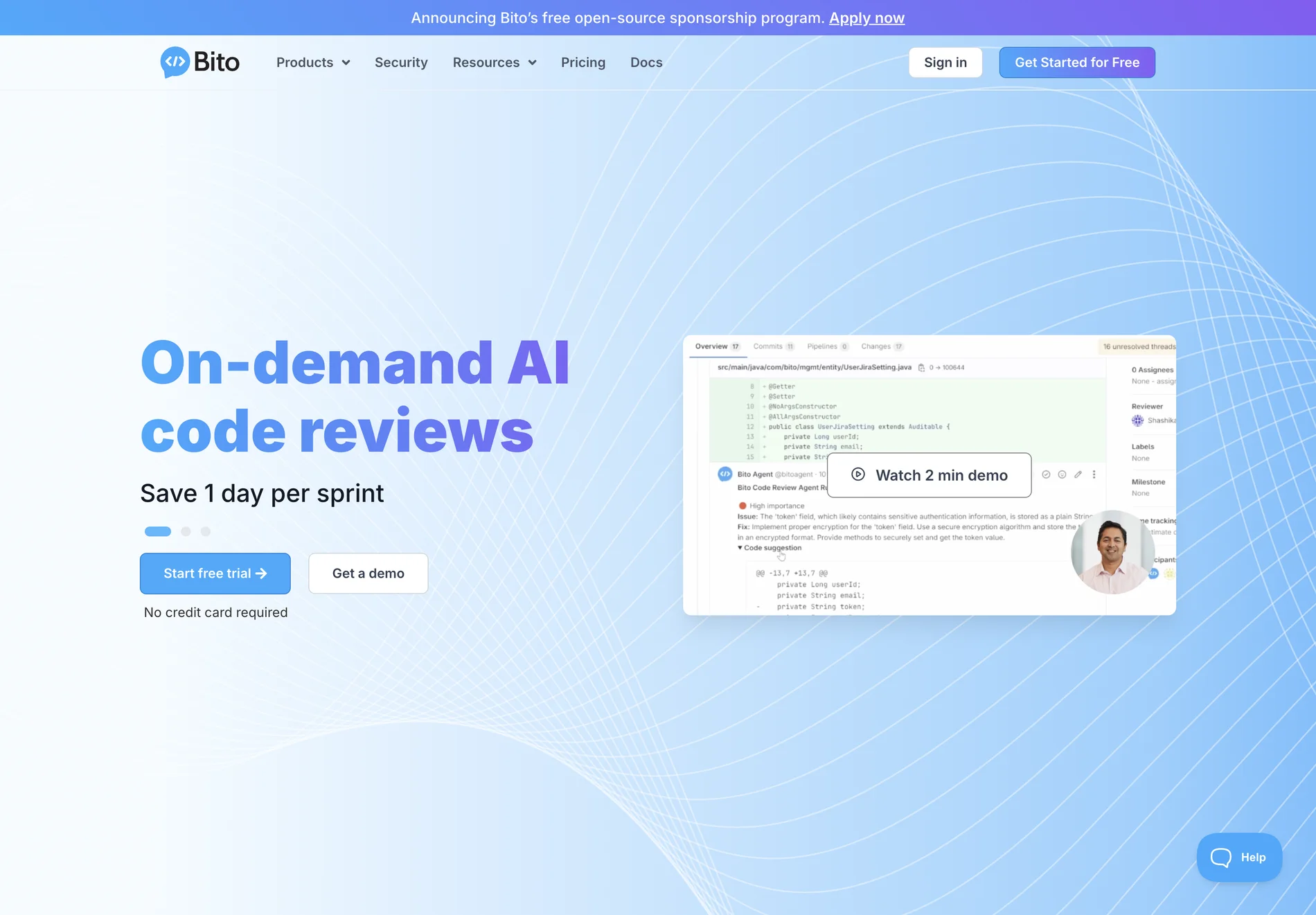 Bito: On-Demand AI Code Reviews for Faster Development