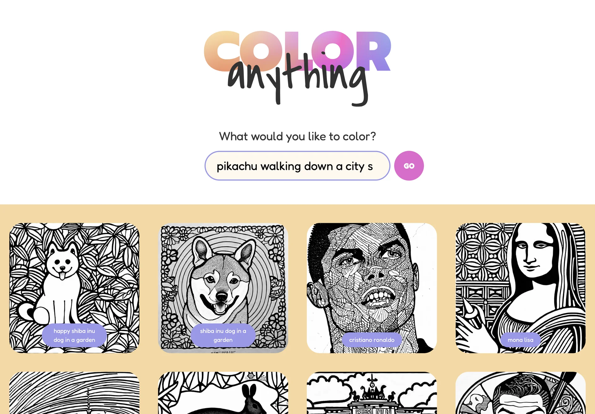 COLOR anything: AI-Powered Coloring Pages