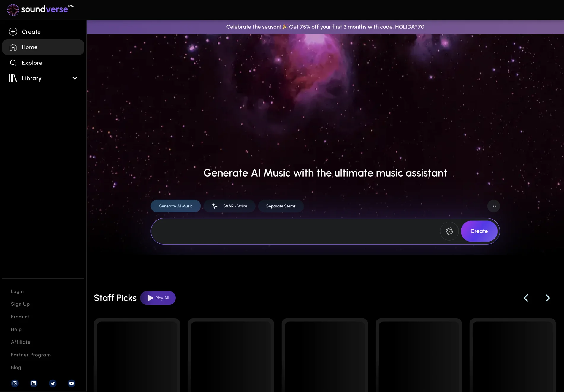 Soundverse AI - AI Music Generator and Music Assistant