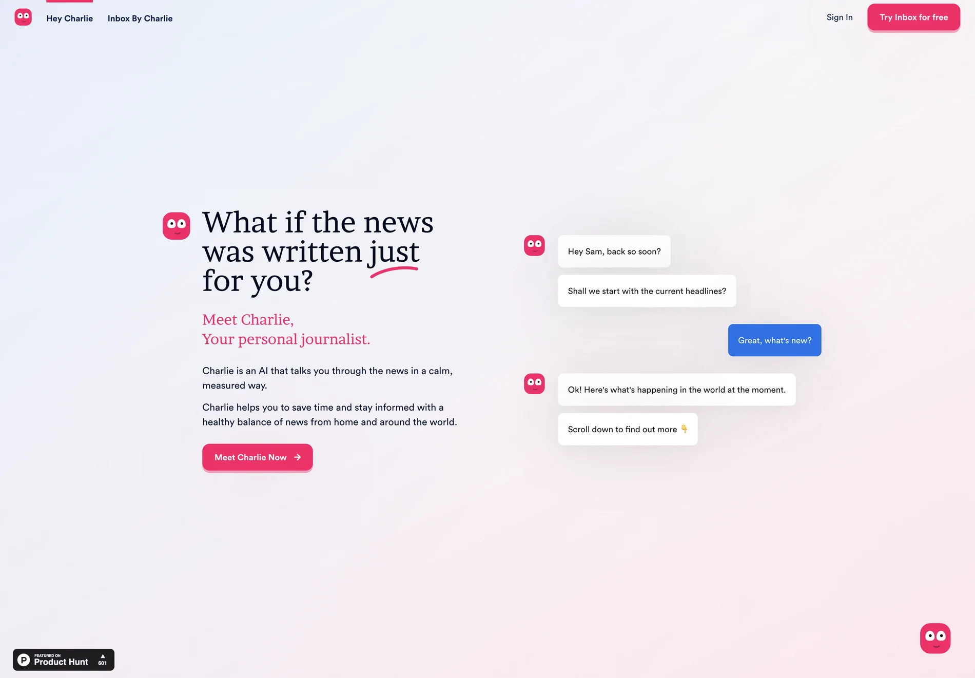 Meet Charlie: Your AI-Powered Personal Journalist for Tailored News