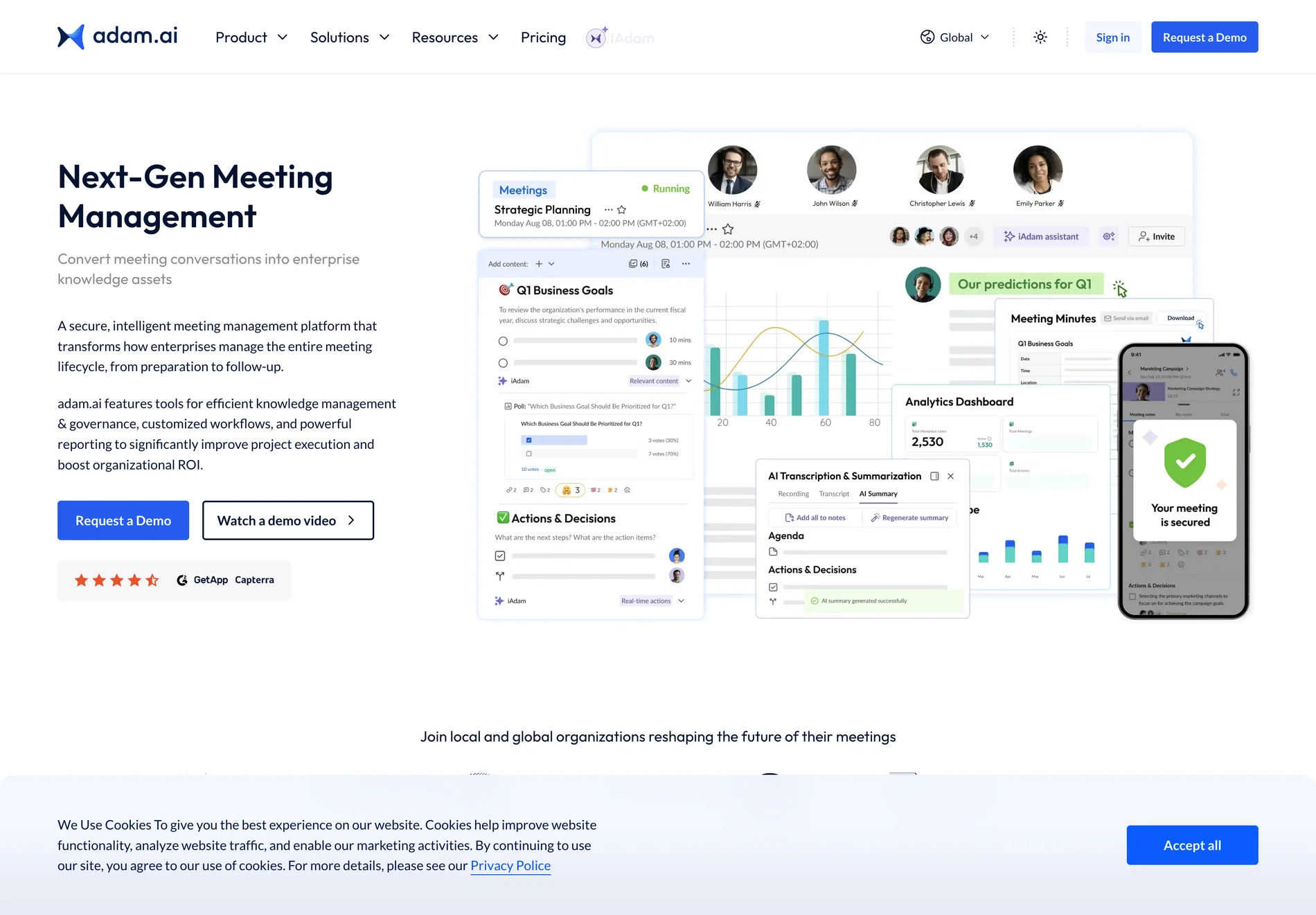 adam.ai: AI-Powered Meeting Management for Enhanced Organizational ROI