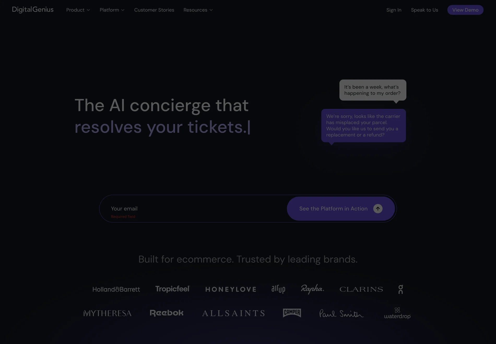 DigitalGenius – The AI Concierge Built for Ecommerce