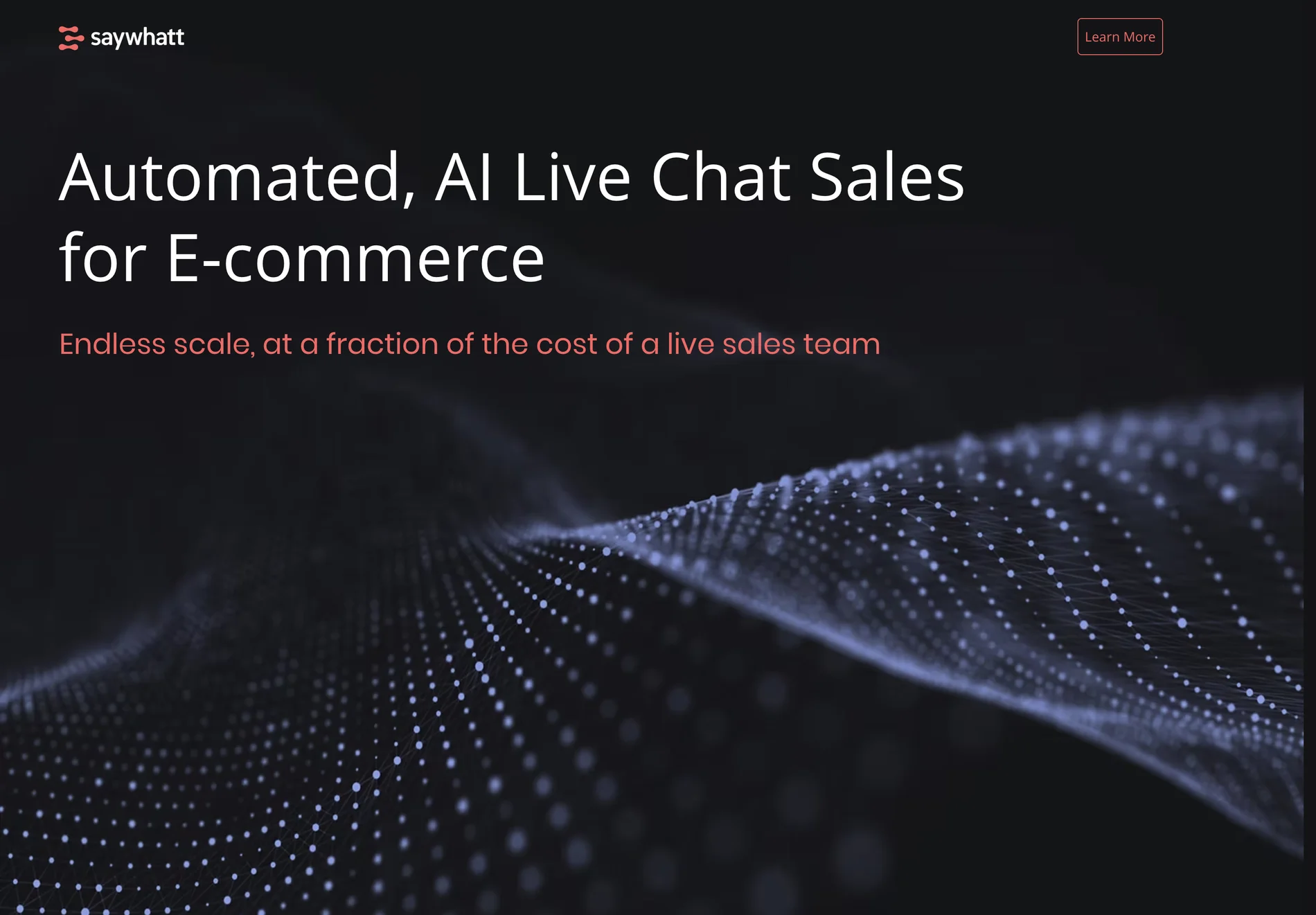 saywhatt: Boost Your E-commerce Conversion with AI-Driven Sales Support