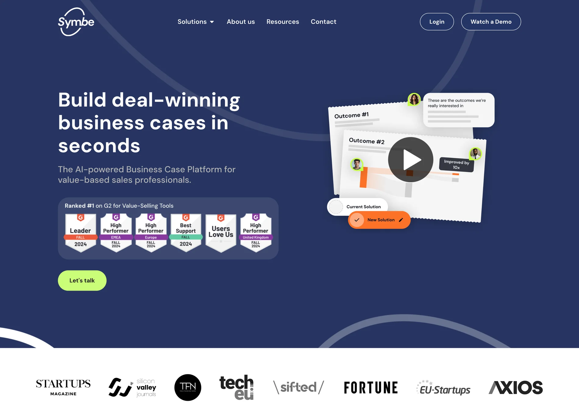 Symbe: AI-Powered Business Case Platform for Sales Professionals