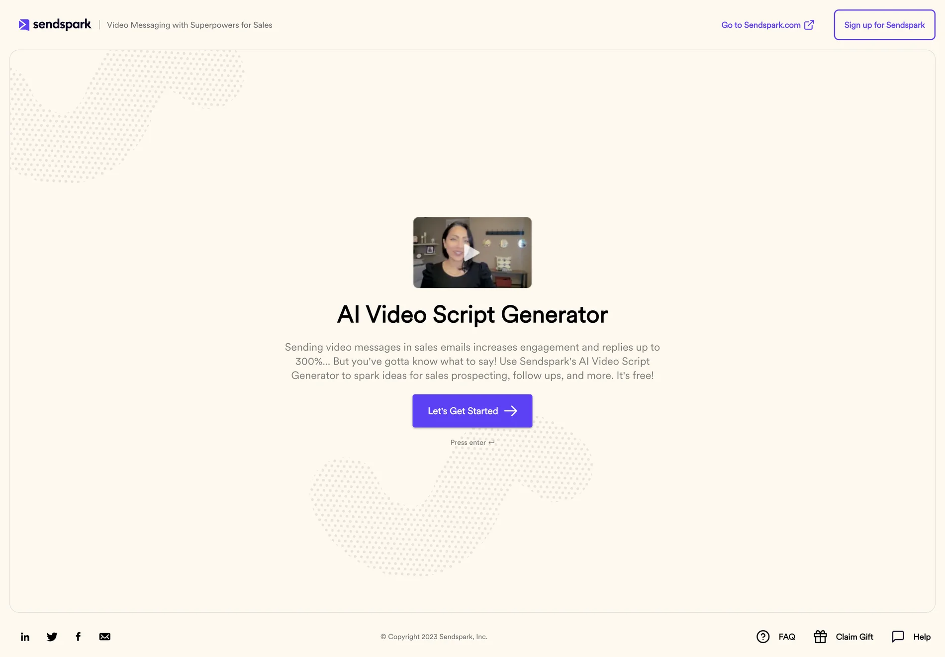 Sendspark: Boost Sales Engagement with AI-Powered Video Scripts