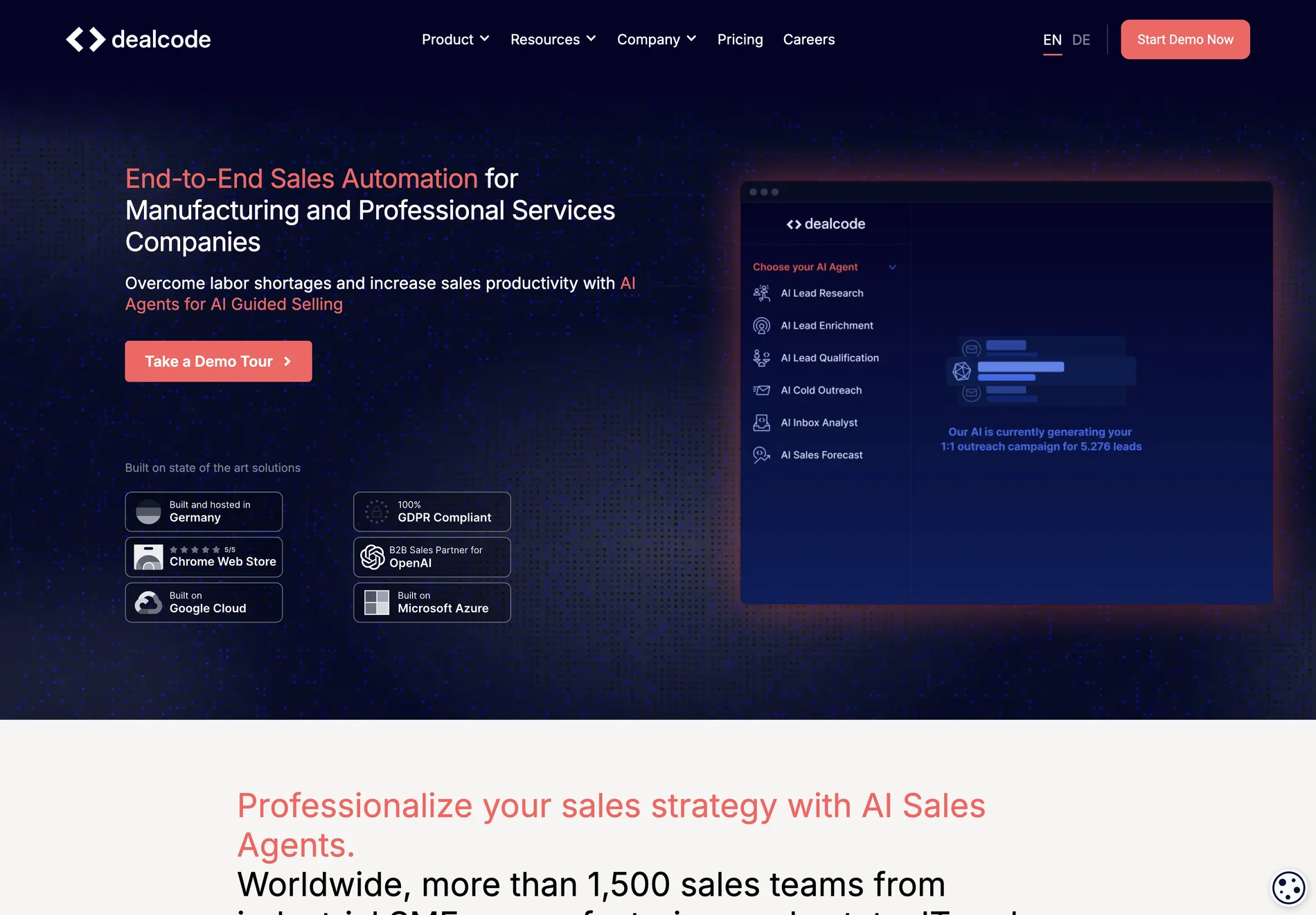 dealcode AI: Revolutionizing Sales Automation for Manufacturing and Professional Services