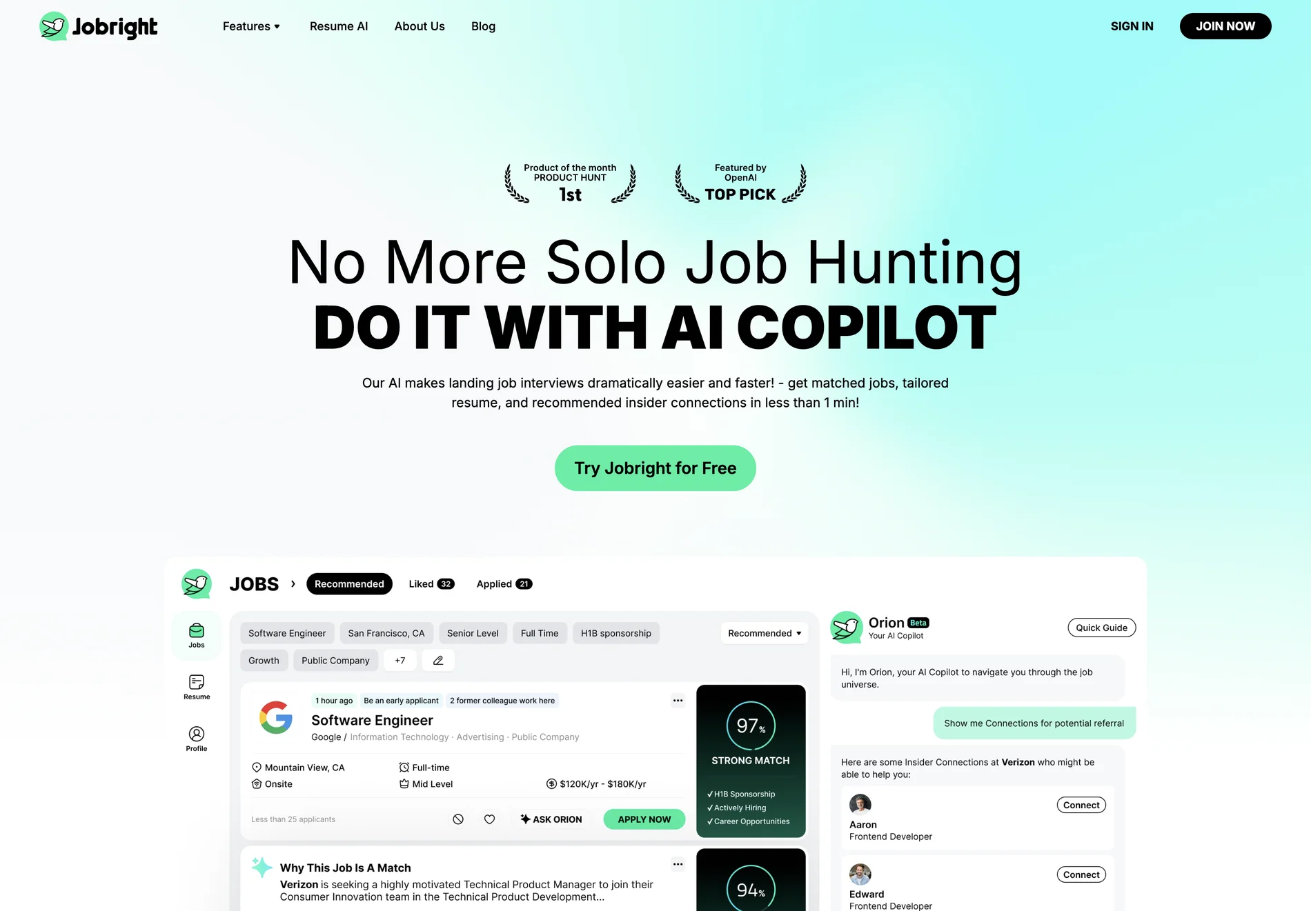 Jobright: Your AI Job Search Copilot