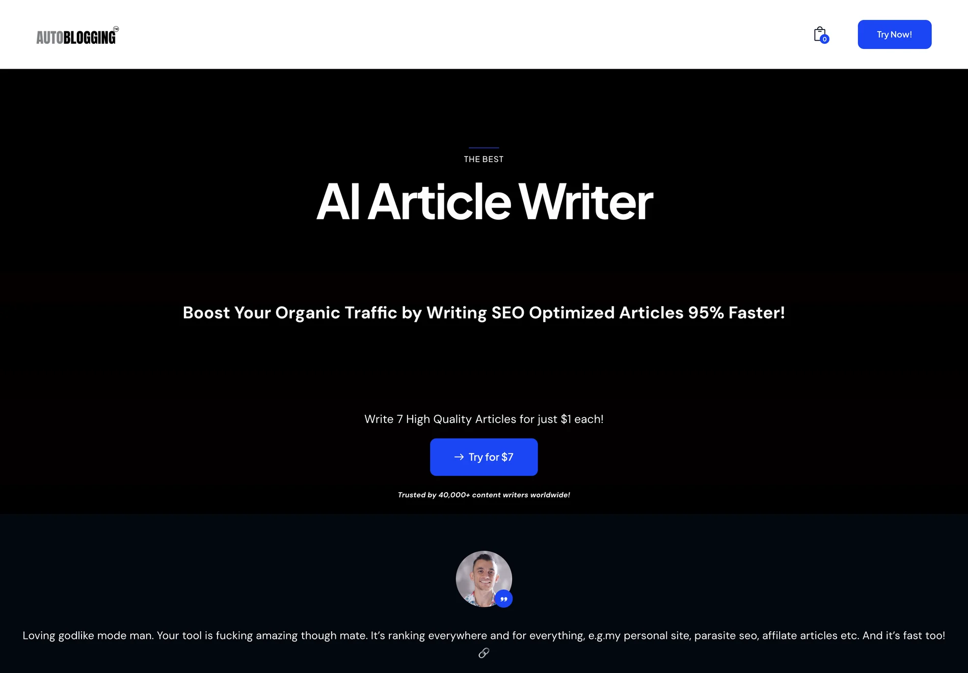 Autoblogging.ai – Generate SEO-Optimized Articles with AI