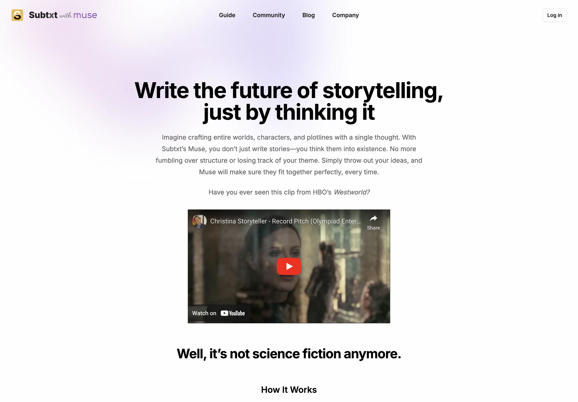 Subtxt with Muse: Revolutionizing Storytelling with AI