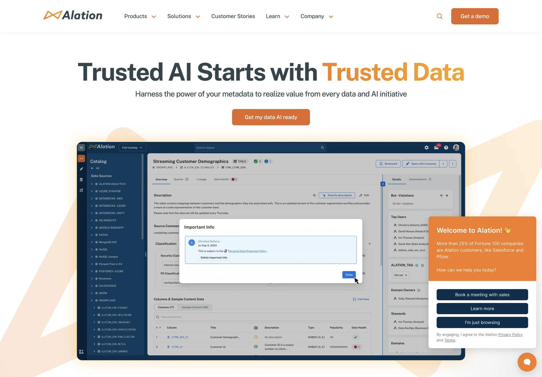 Alation Data Intelligence Platform: Unlocking Metadata for Data Governance and AI