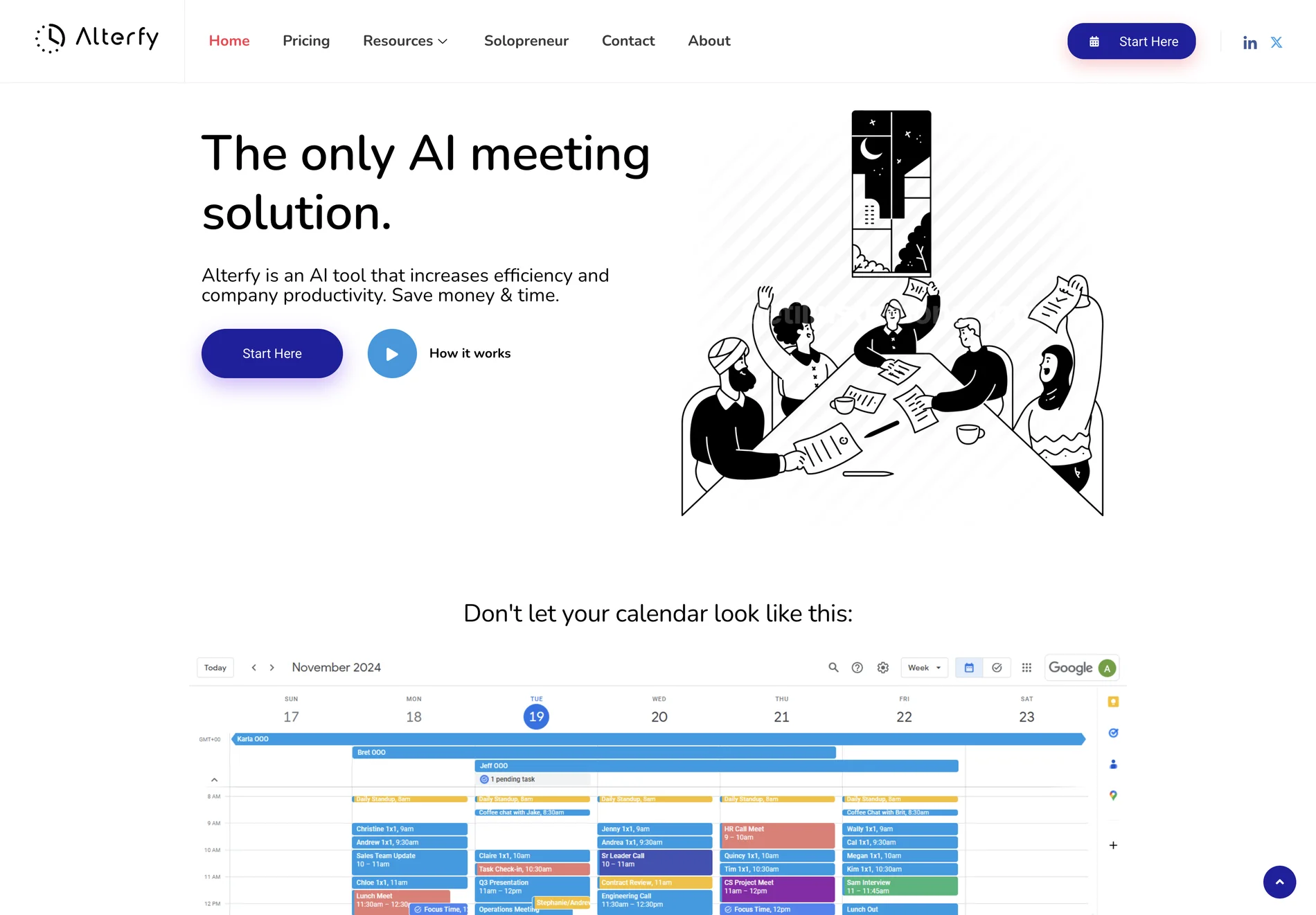 The Only AI Meeting Solution Alterfy | Meeting Optimization