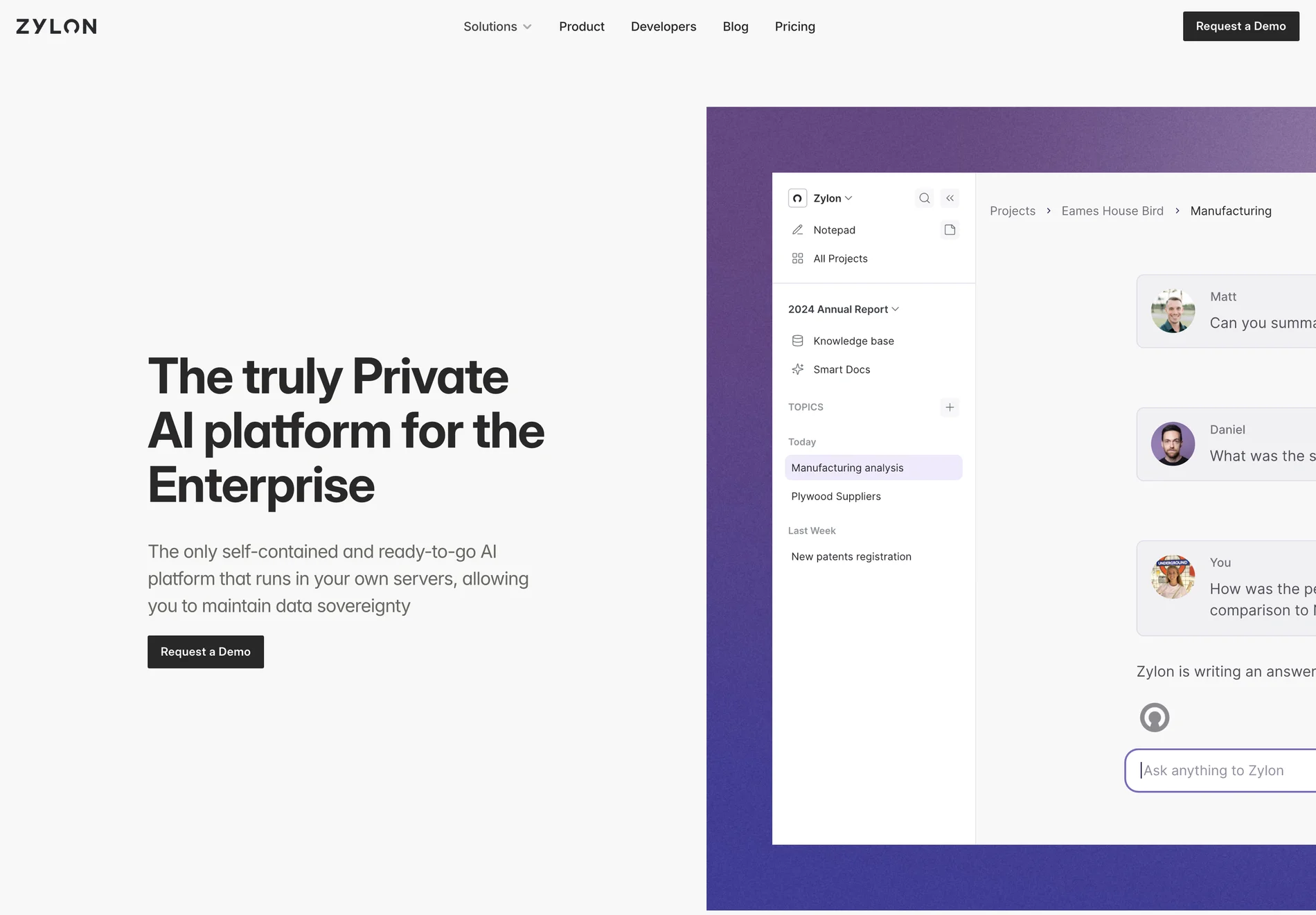 Zylon: The Truly Private AI Platform for the Enterprise