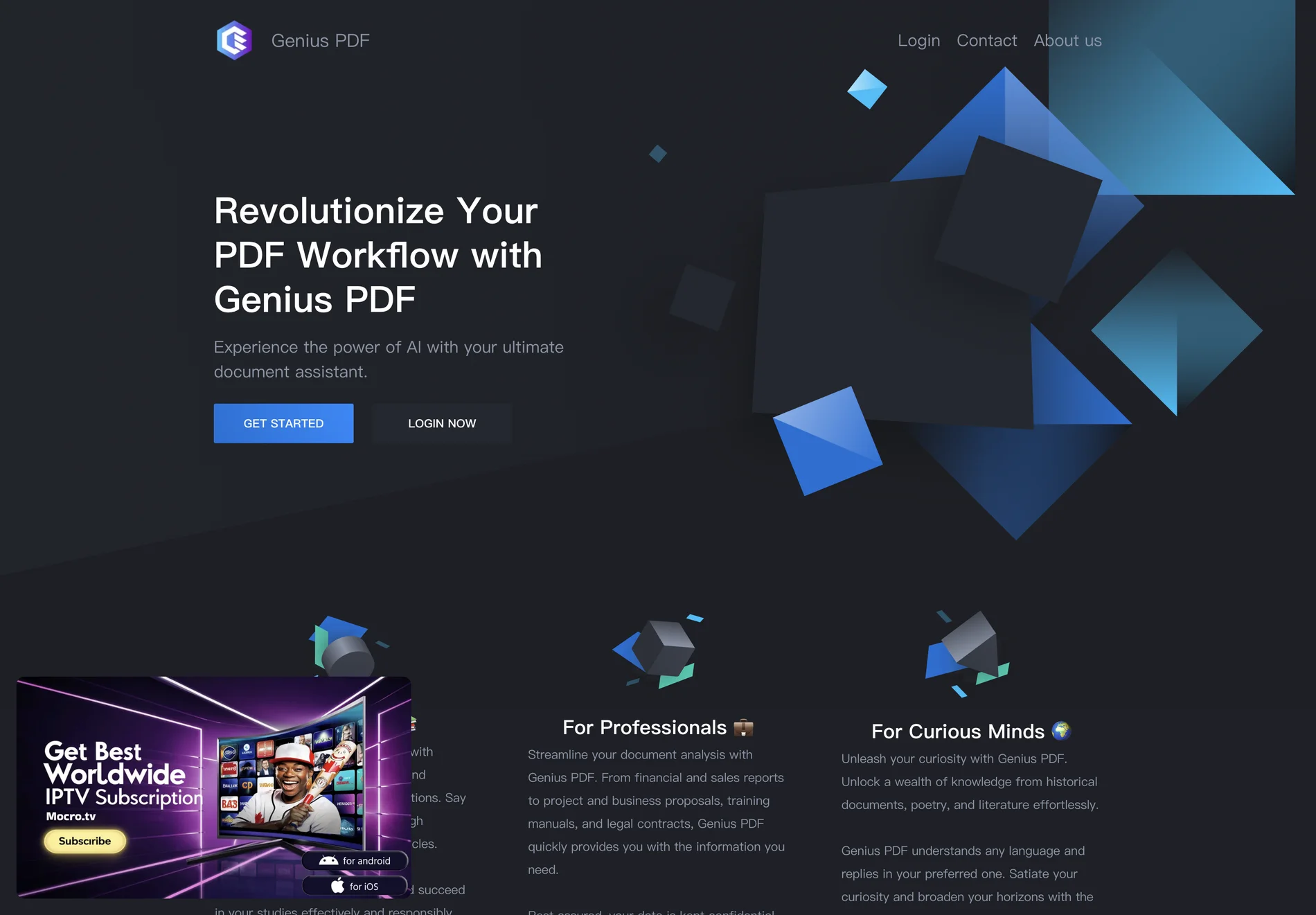 Genius PDF - Revolutionizing Your PDF Workflow with AI