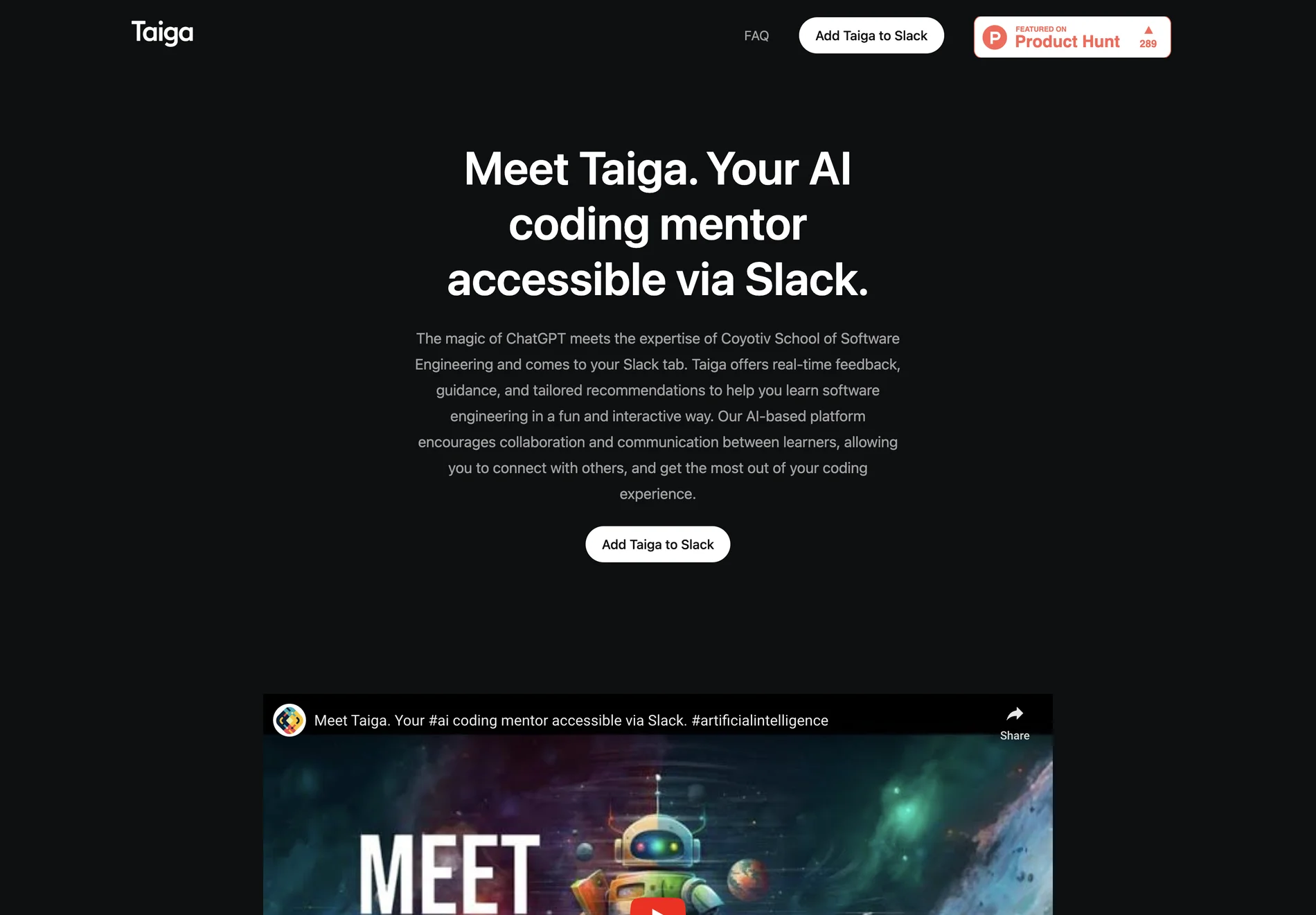 Taiga: AI-Powered Coding Mentor for Slack