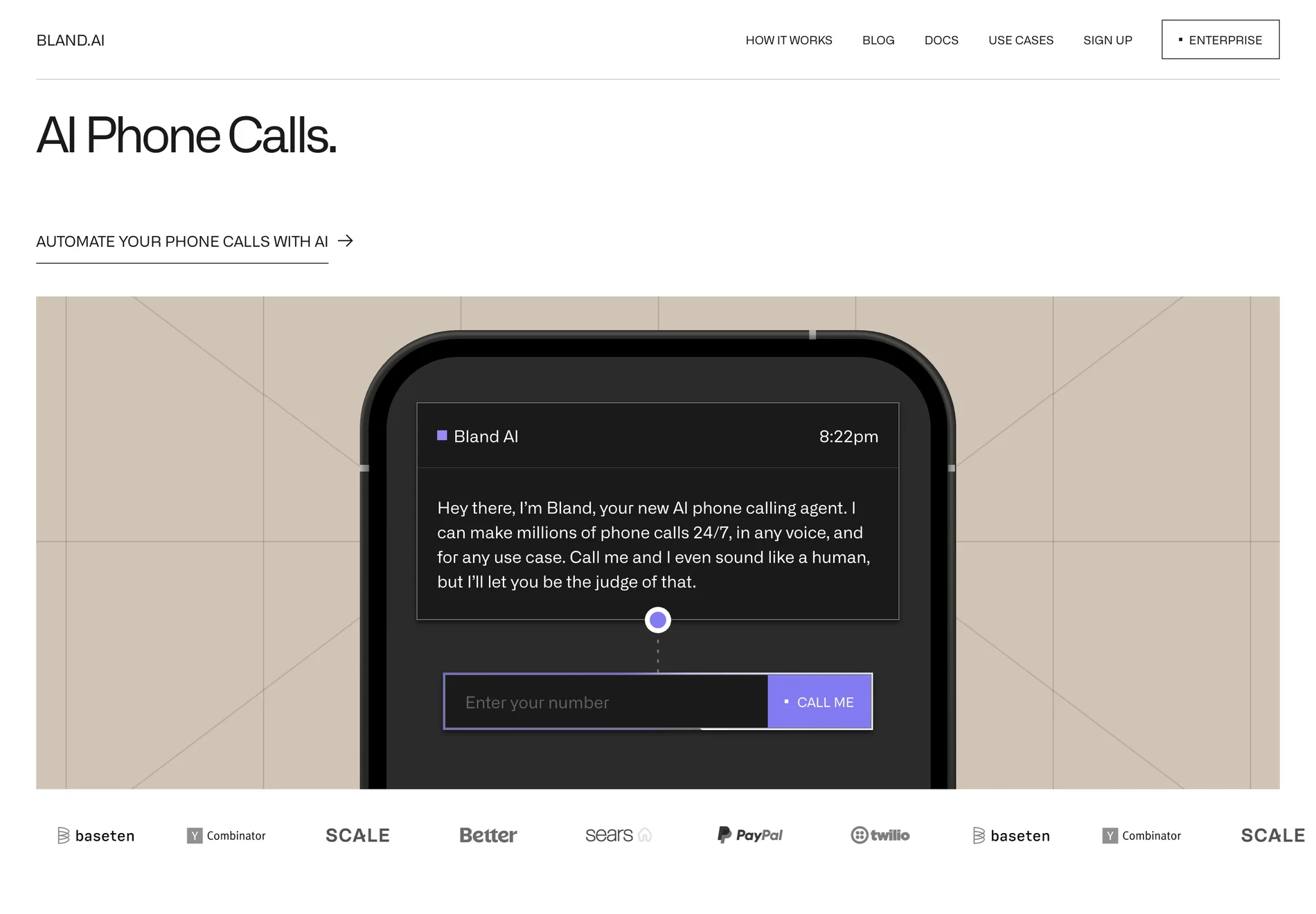 Bland AI | Automate Phone Calls with Conversational AI for Enterprises