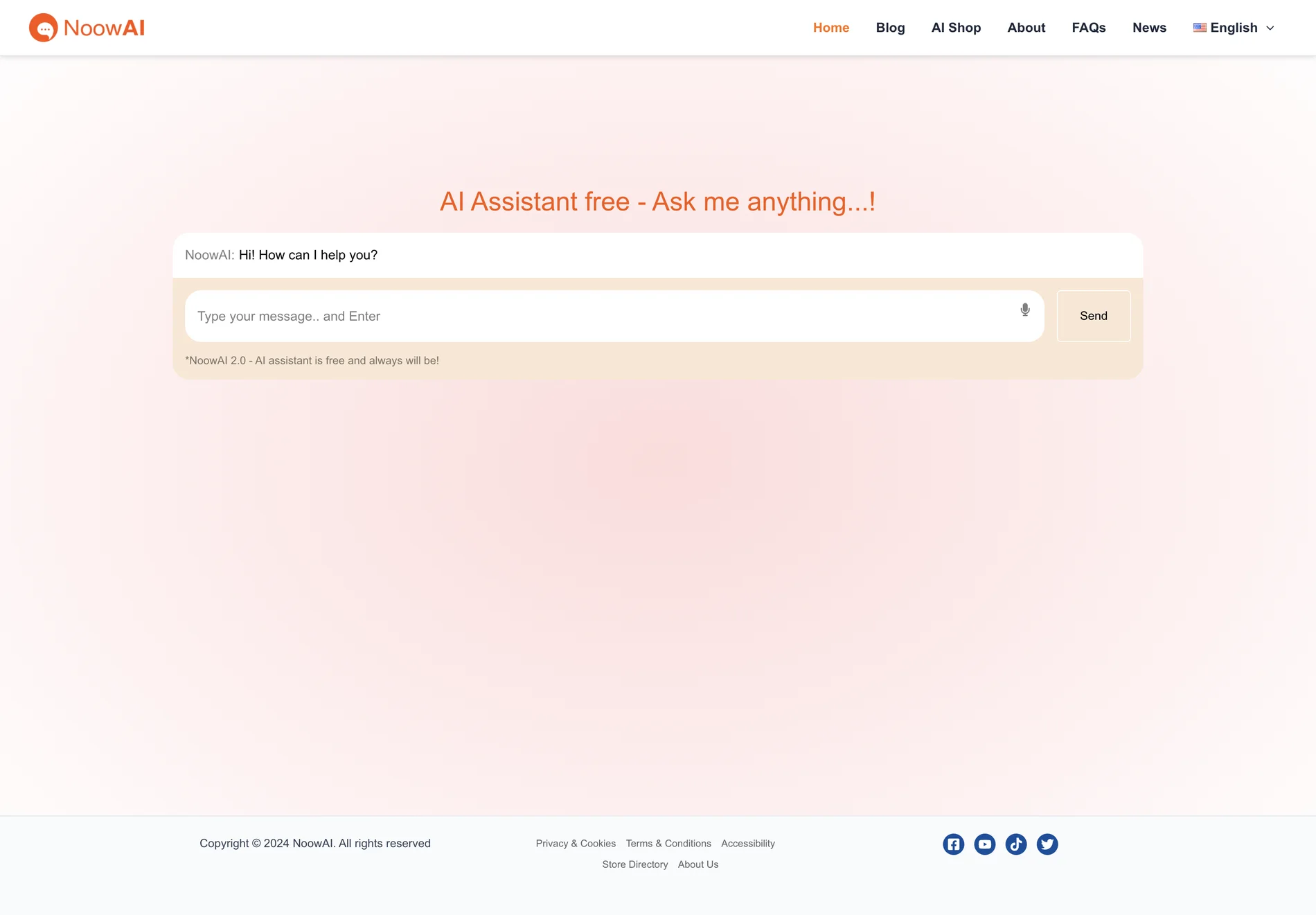 NoowAI: The Free AI Assistant for Unlimited Assistance