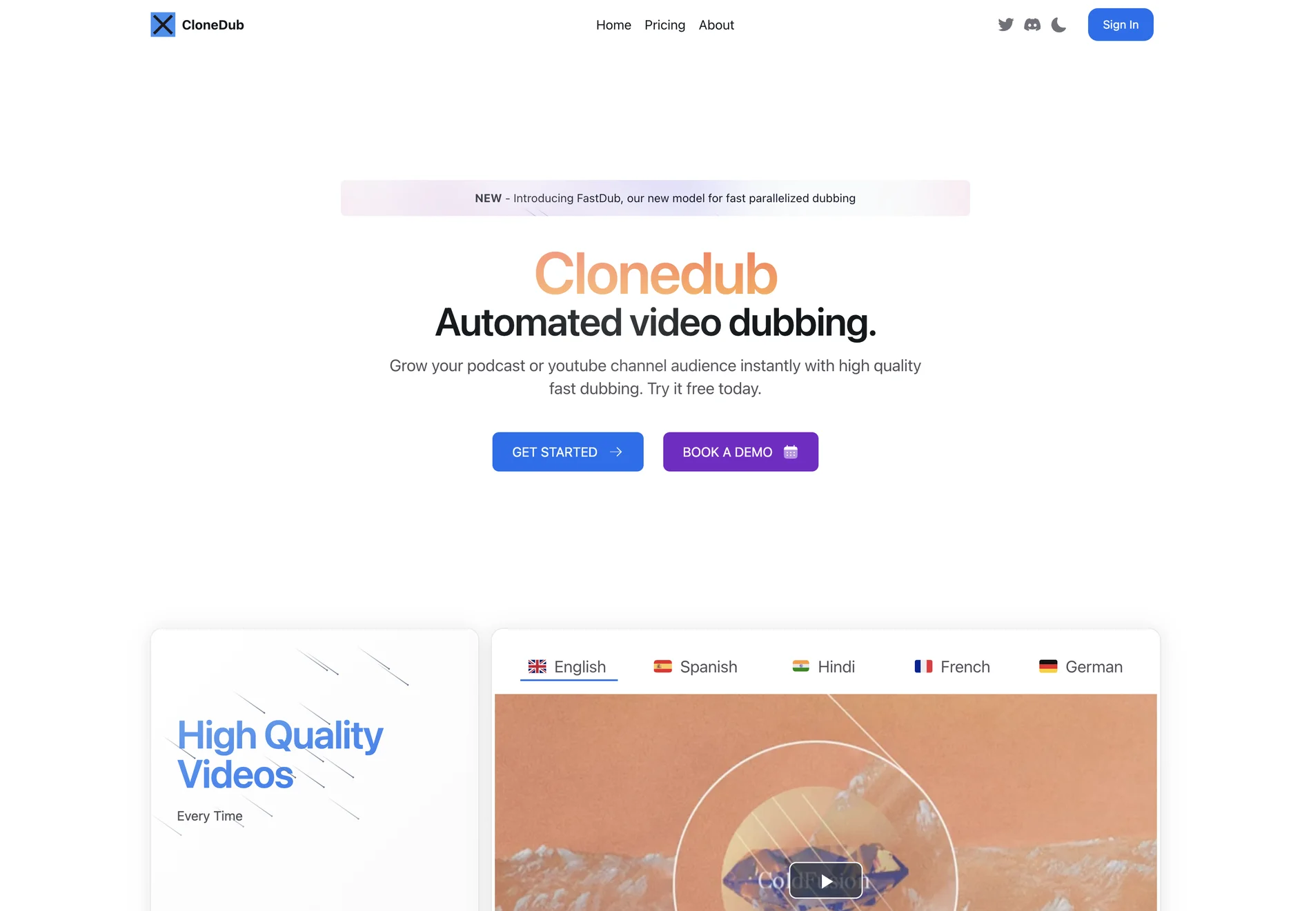 CloneDub: AI-Powered Video Dubbing for Global Audiences