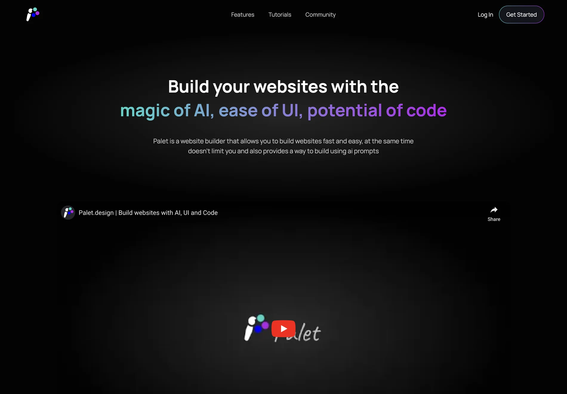 Palet: AI-Powered Website Builder for Advanced Web Design