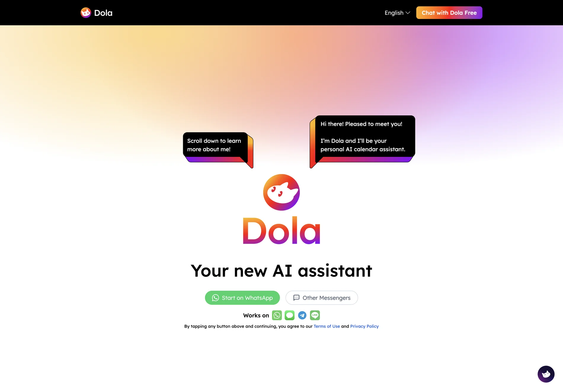 Dola - AI Calendar Assistant for Efficient Time Management