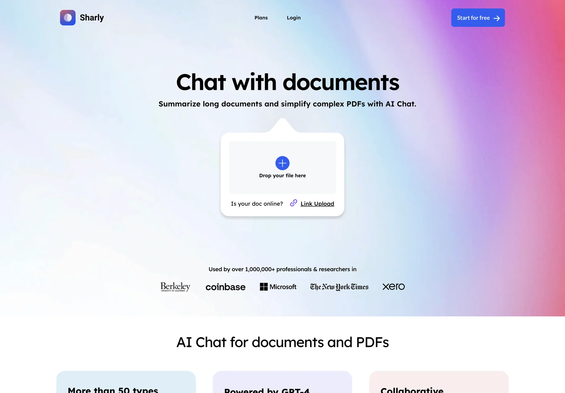 Sharly AI: Chat with Any Document and PDF for Enhanced Productivity