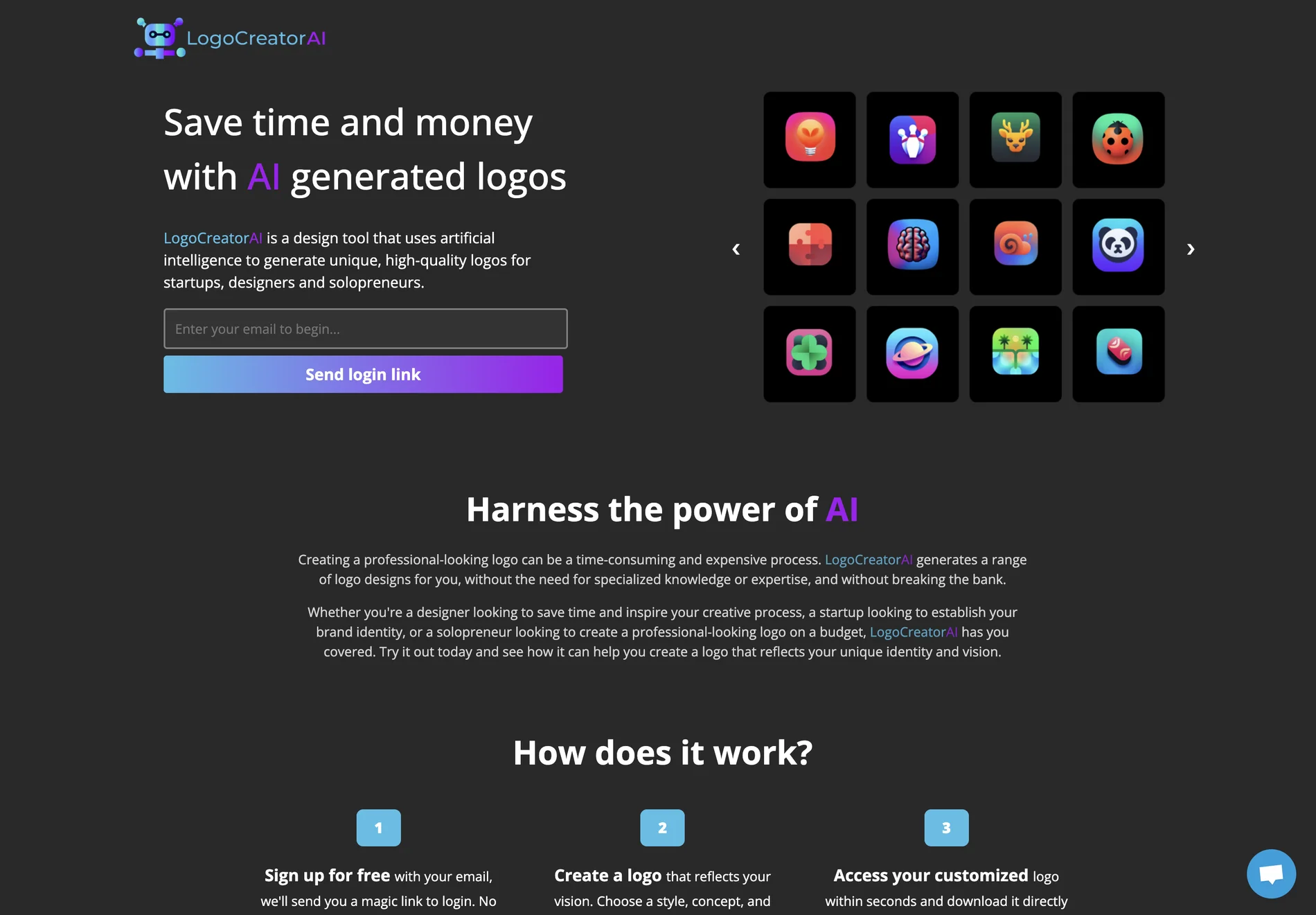 LogoCreatorAI - Logos Created by AI