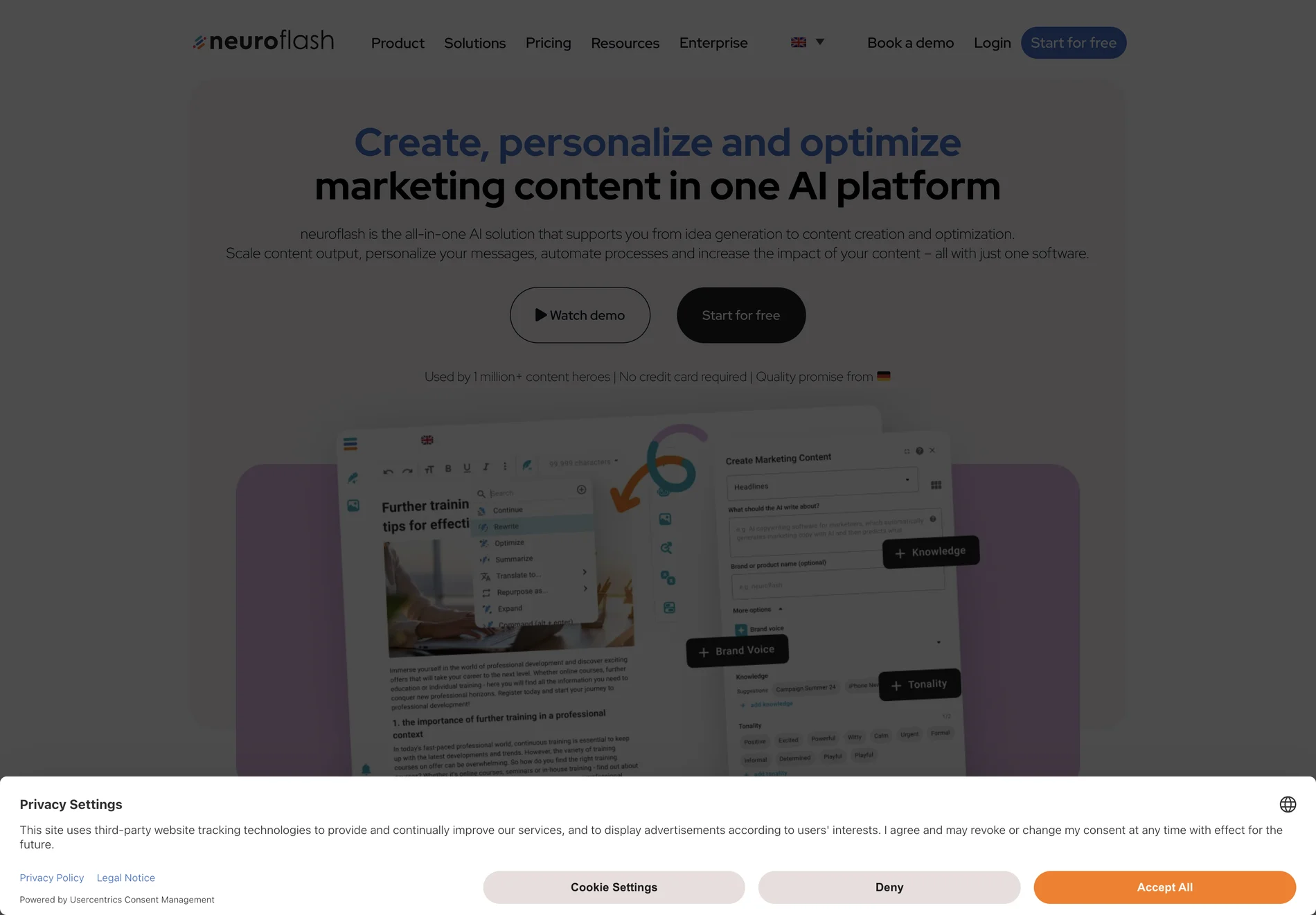 neuroflash: Revolutionizing Marketing Content with AI