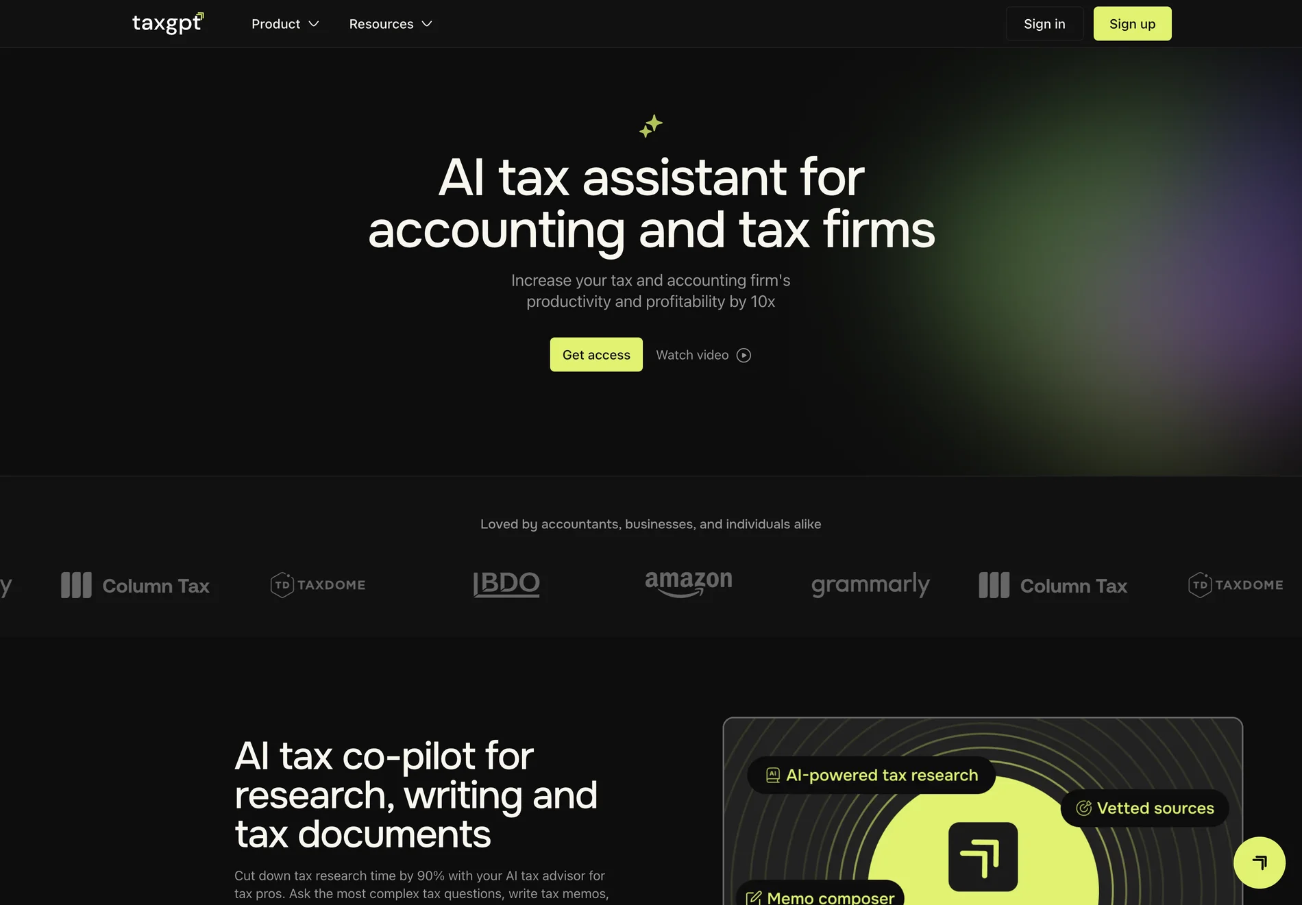 TaxGPT: Revolutionizing Tax and Accounting with AI