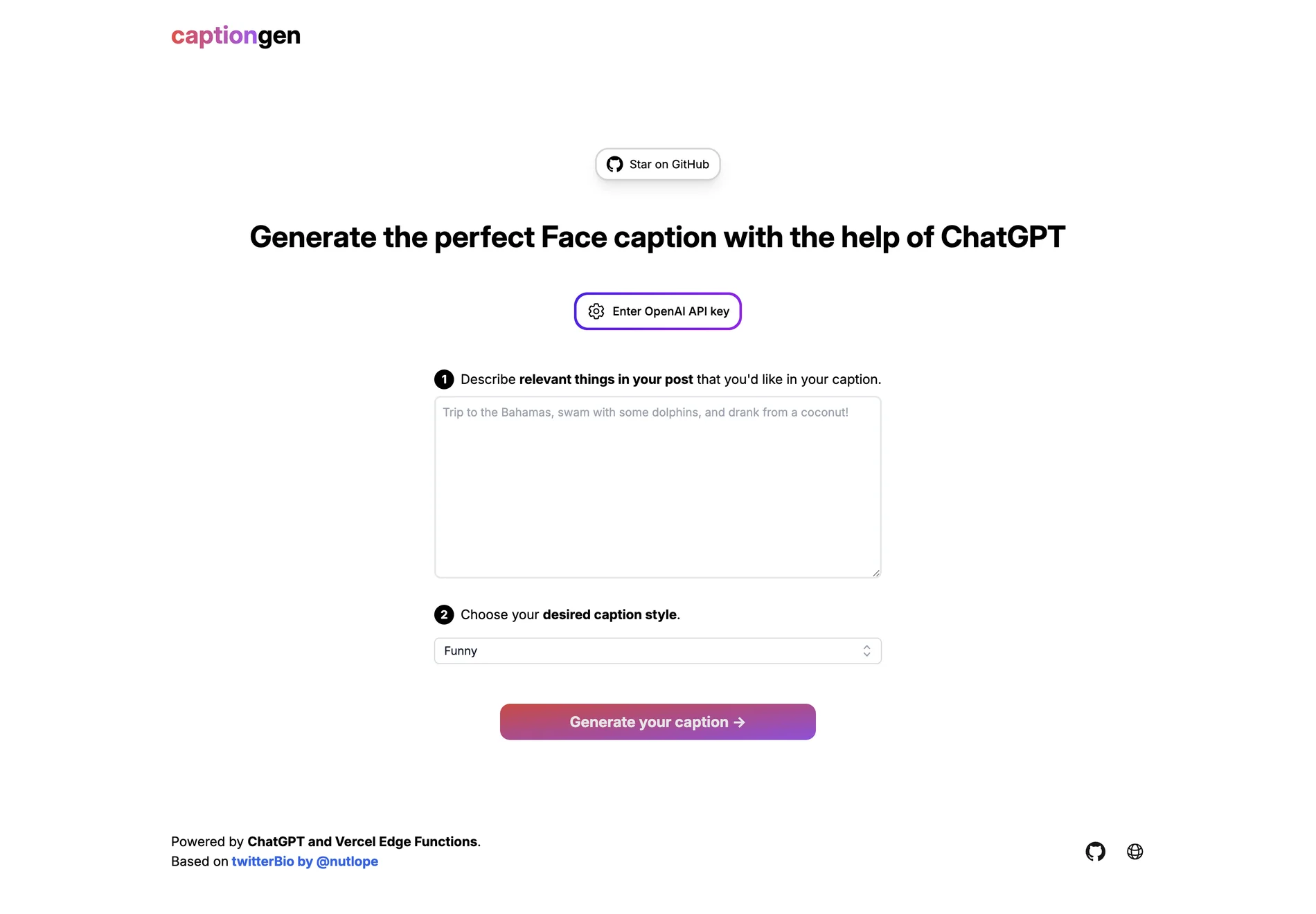 captiongen: AI-Powered Caption Generator for Engaging Social Media Posts