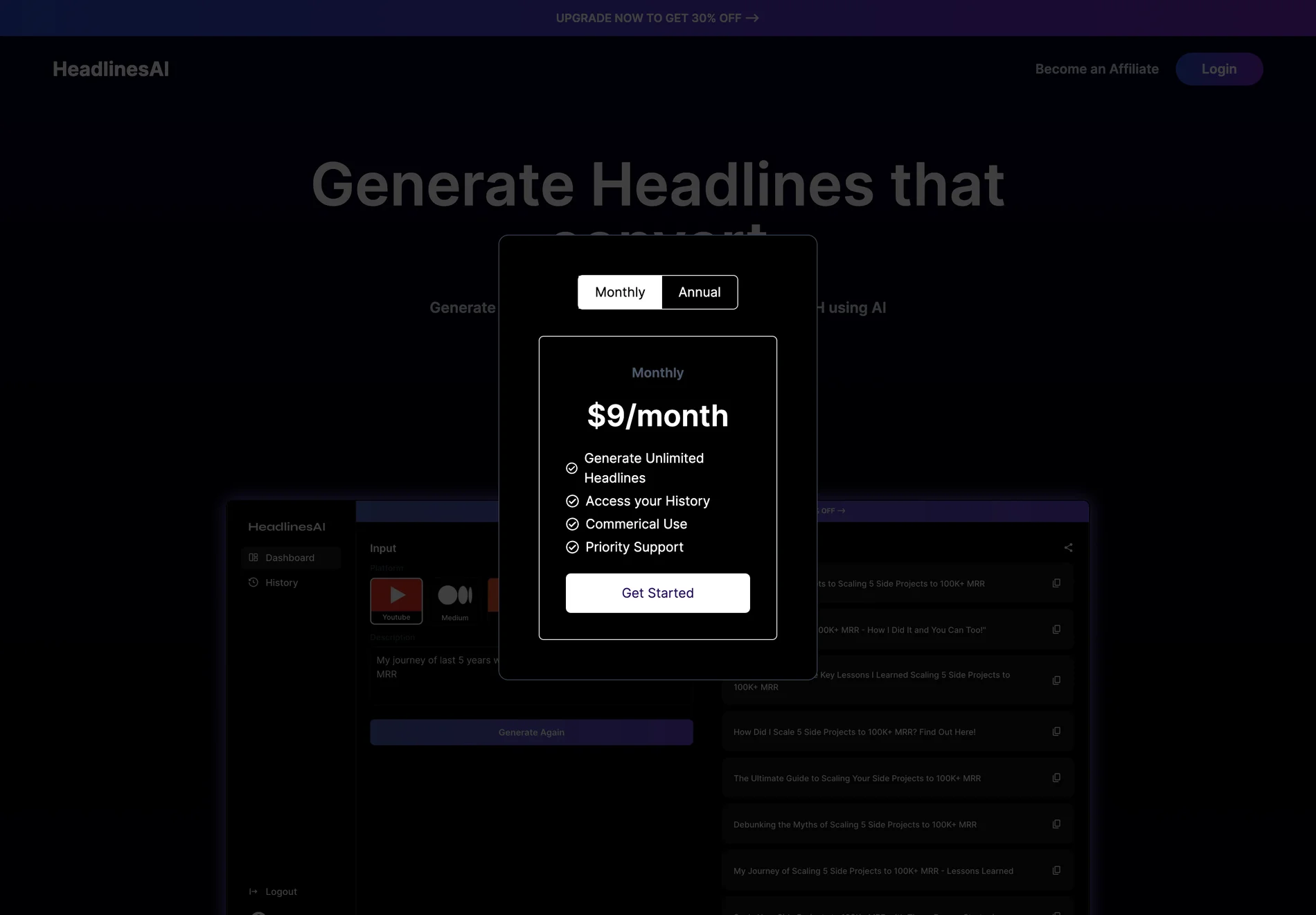 HeadlinesAI: Create Engaging Headlines with AI