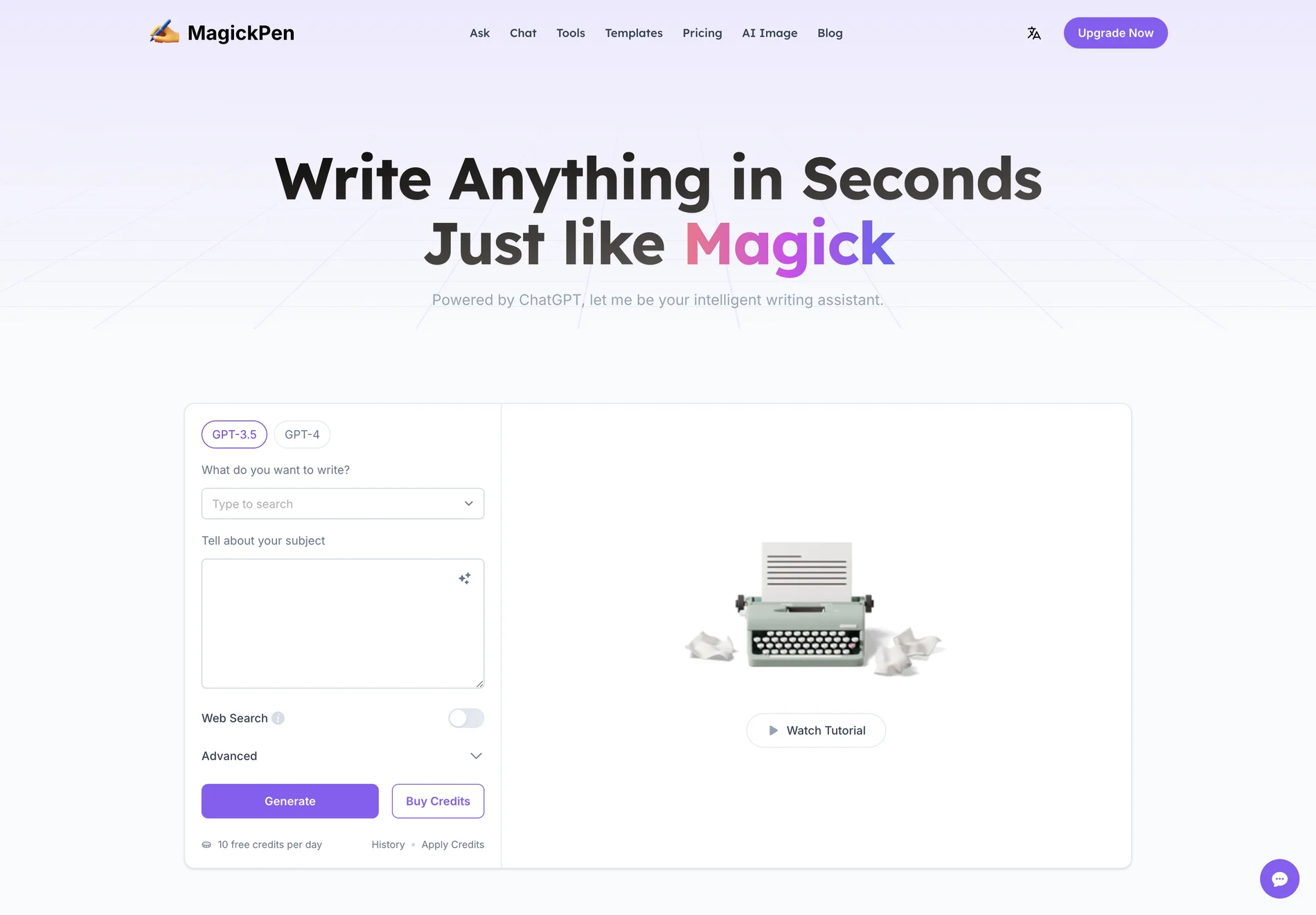 MagickPen - AI Writing Assistant, Powered by ChatGPT