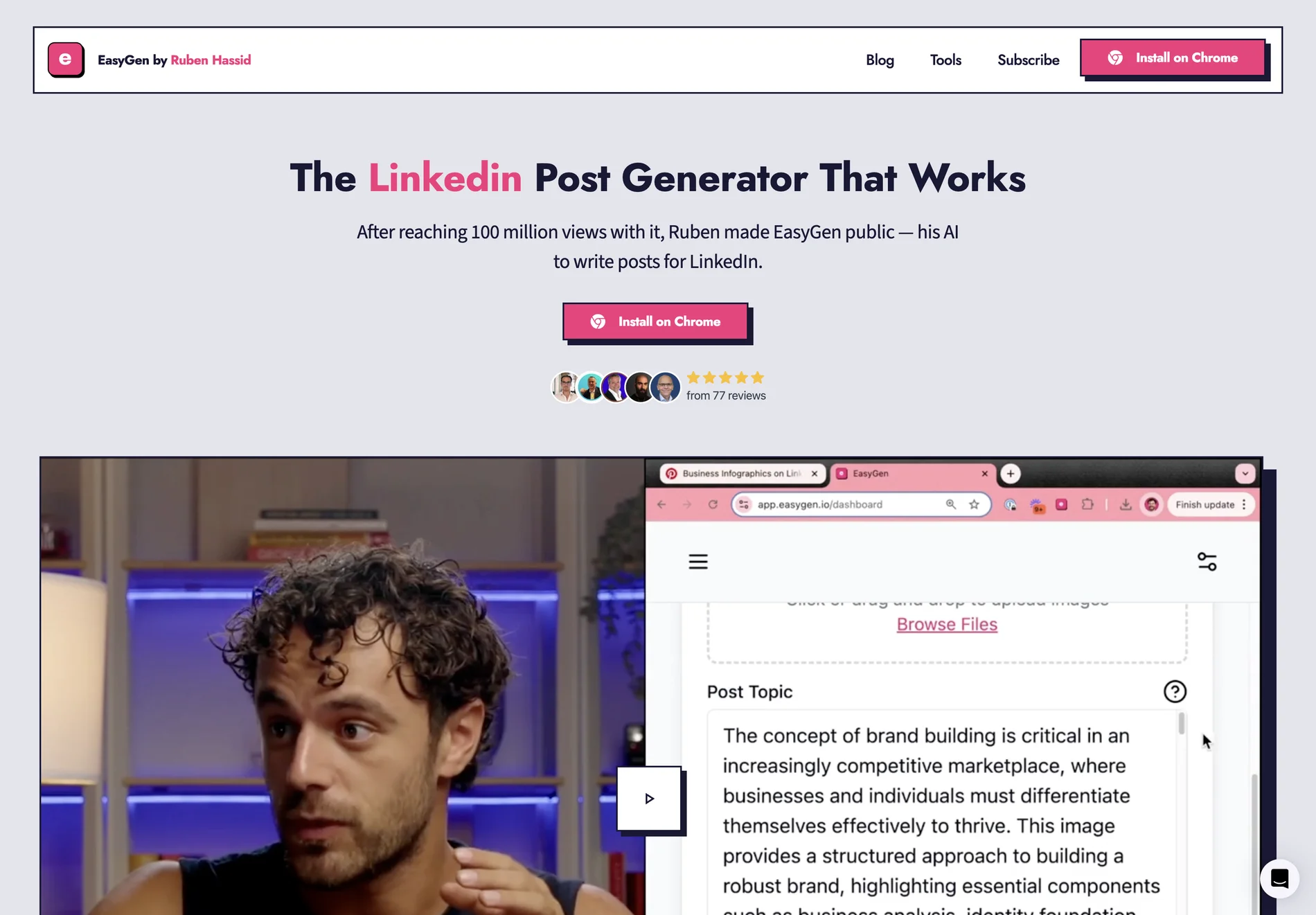 EasyGen: AI-Powered LinkedIn Post Generator