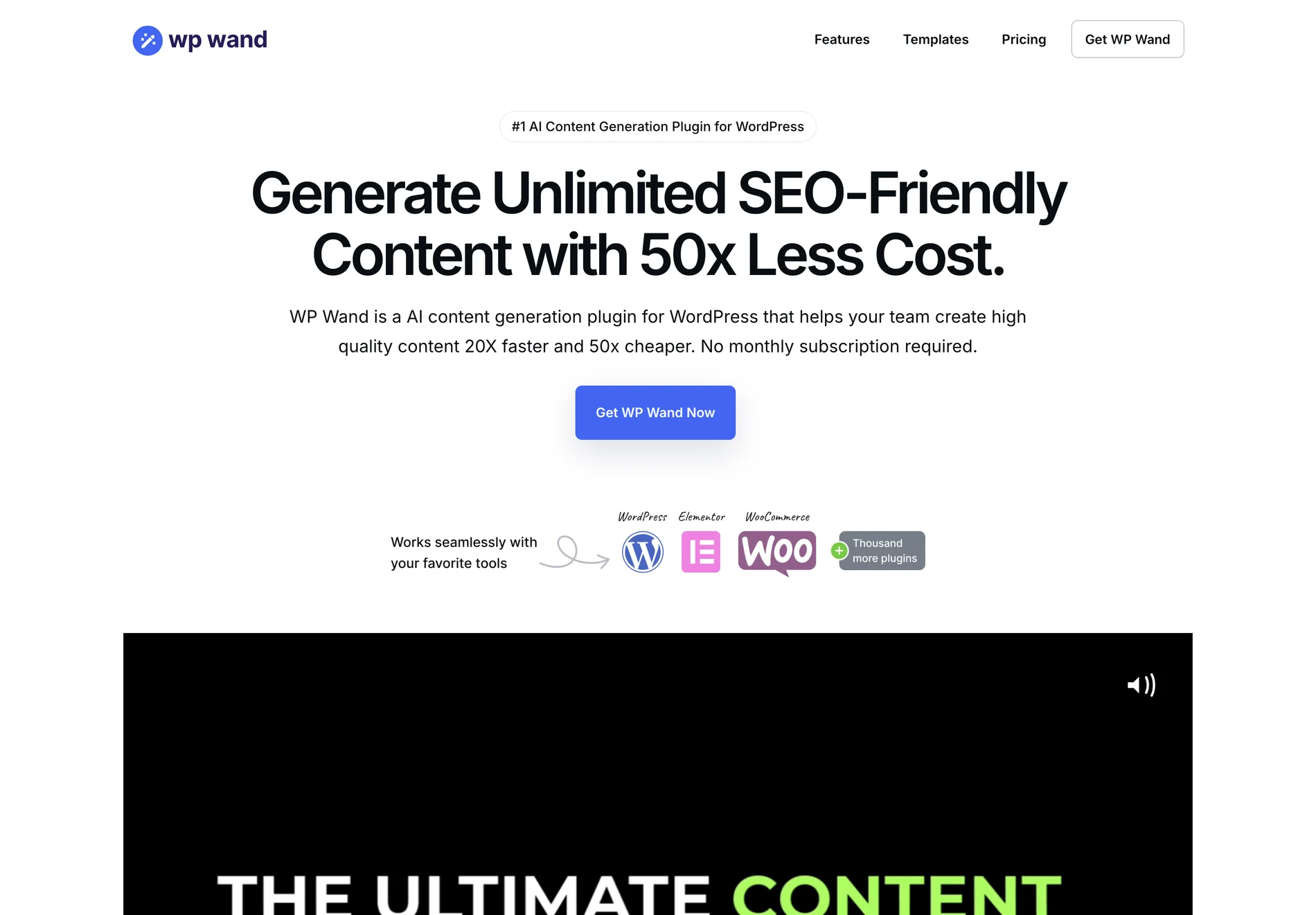 WP Wand - Free AI Content Generation Plugin for WordPress